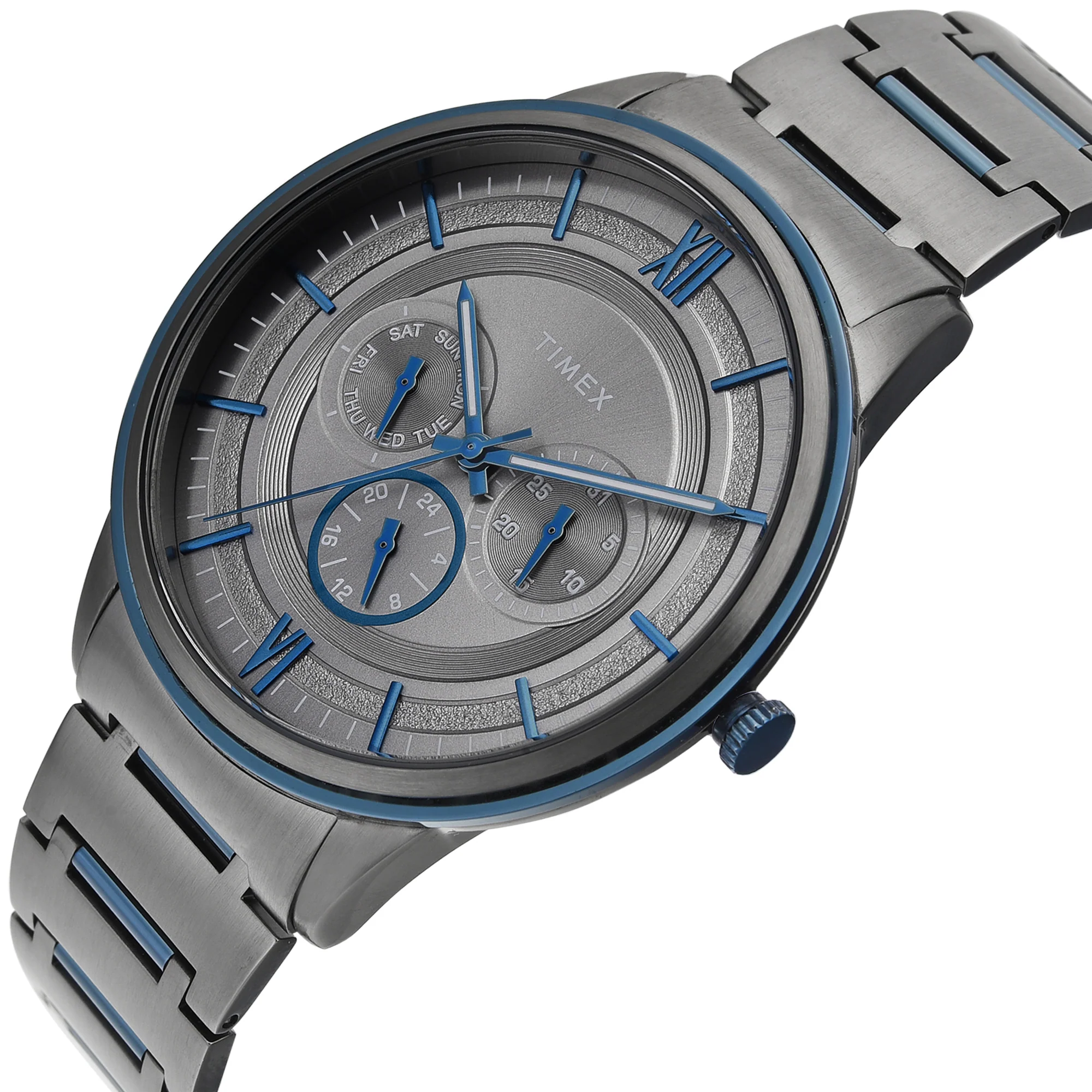 TIMEX Round Grey Dial Analog Men's Watch - TWEG28003 - Image 2