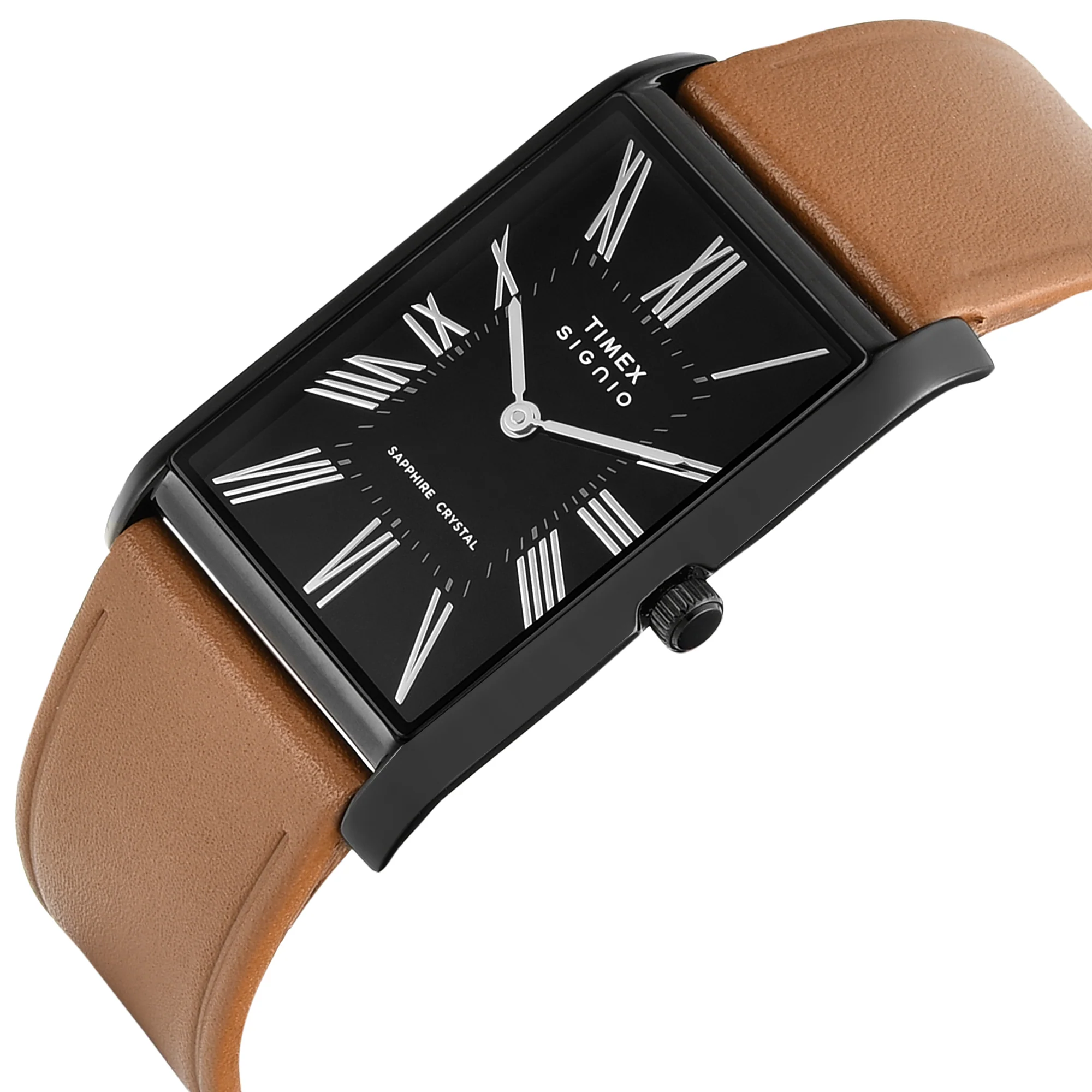 Timex Signio Rectangle 28mm Black Dial Analog Men Watch - TWEG34302 - Image 3