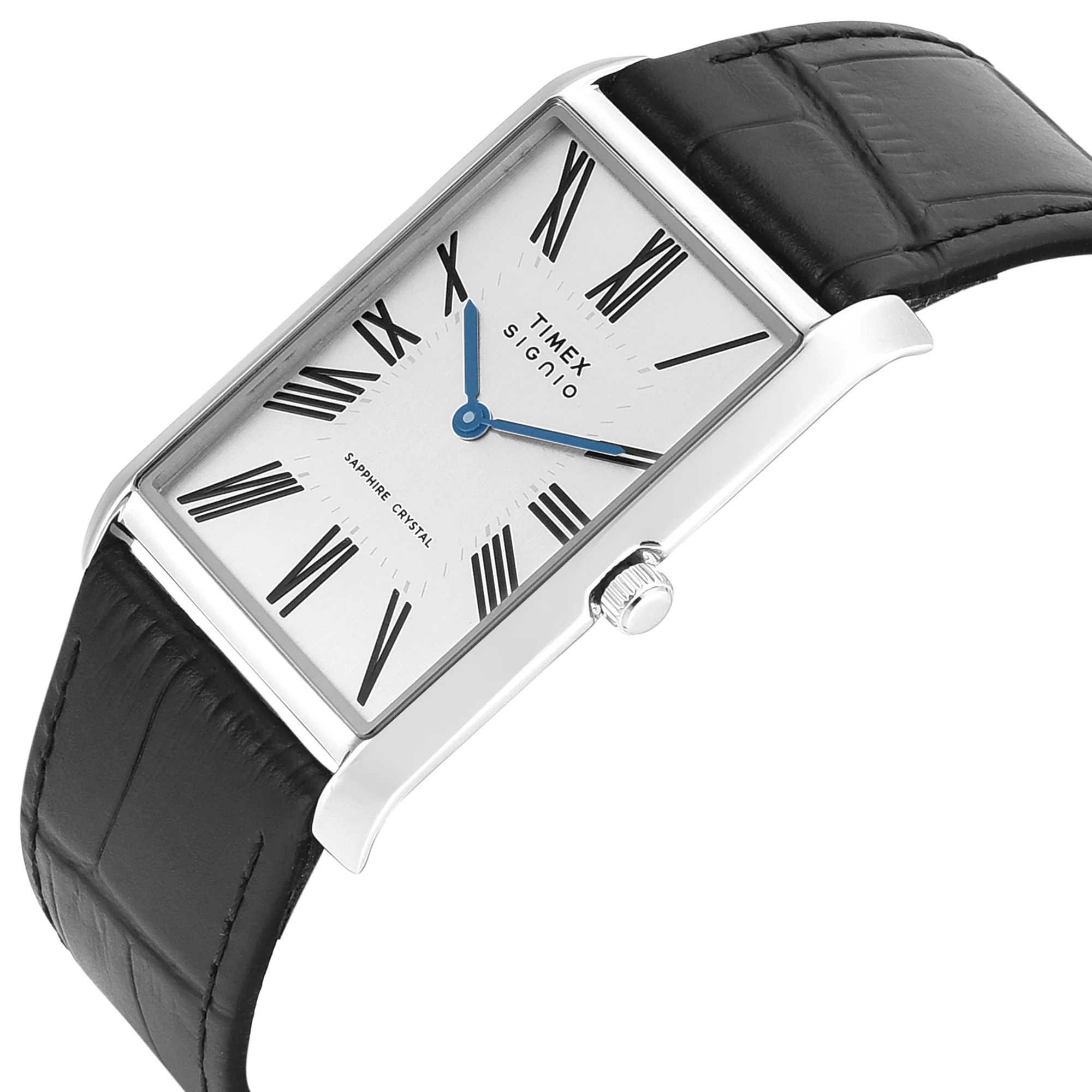 Timex Signio Rectangle 28mm Silver Dial Analog Men Watch - TWEG34301 - Image 3