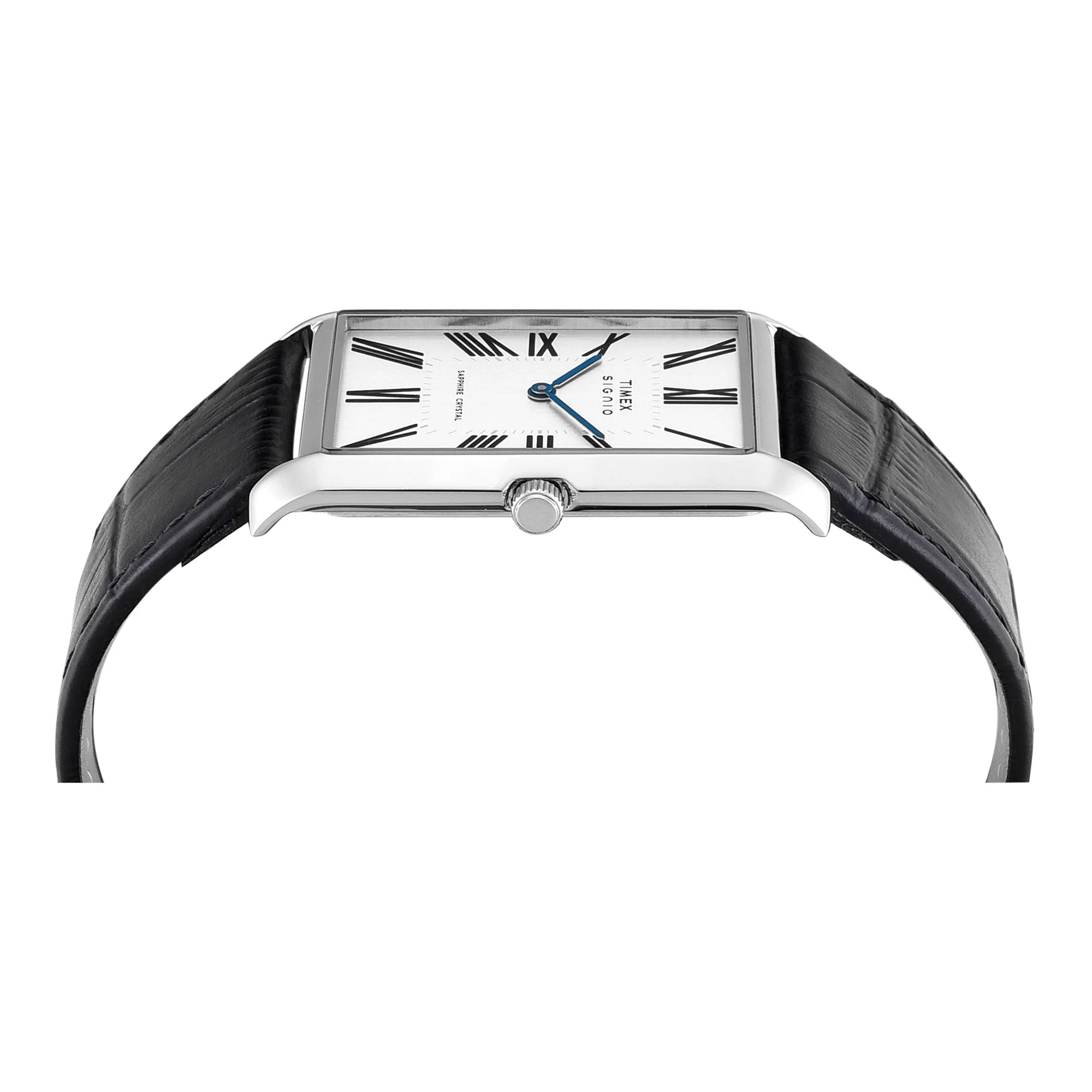 Timex Signio Rectangle 28mm Silver Dial Analog Men Watch - TWEG34301 - Image 4