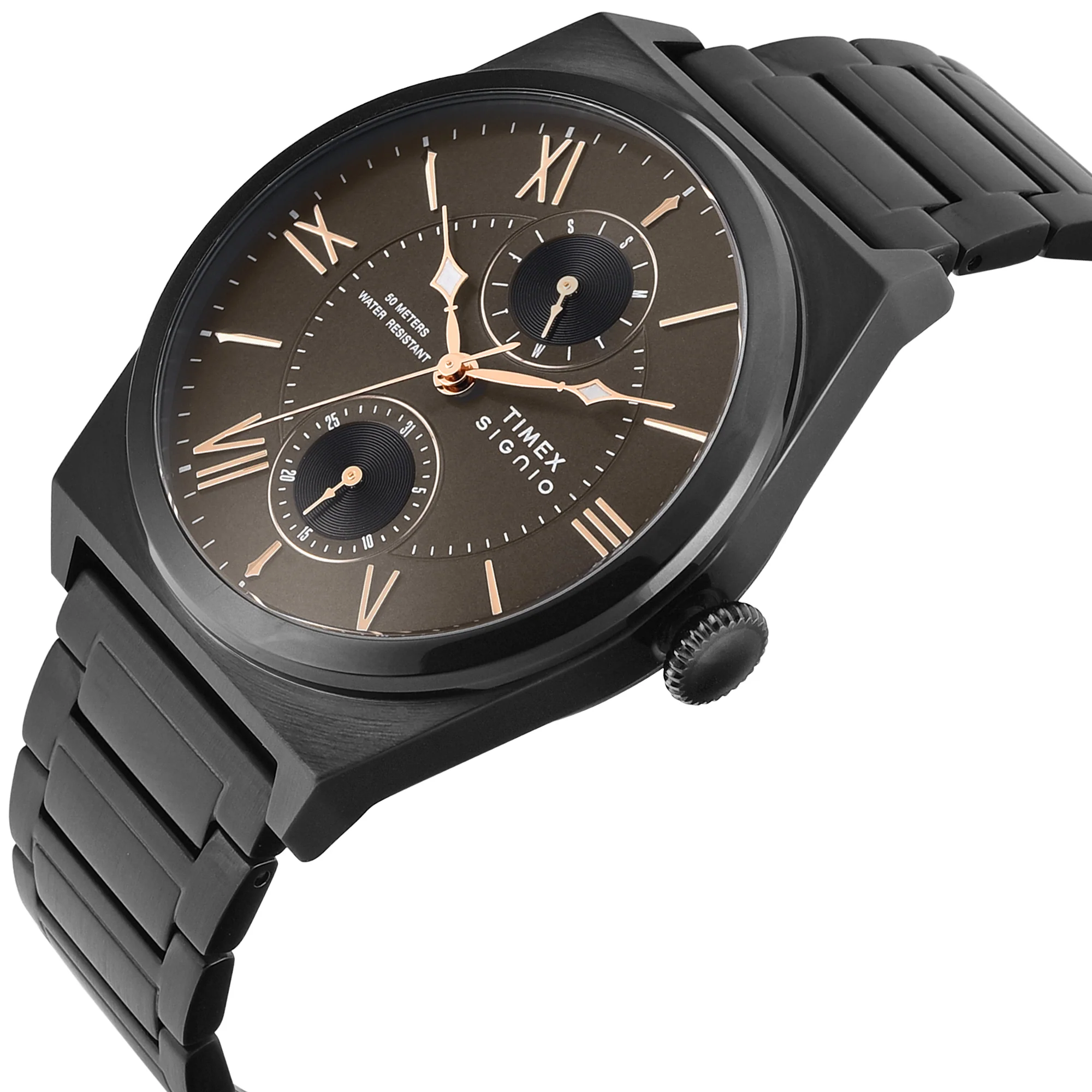 Timex Signio Round 42mm Brown Dial Analog Men Watch - TWEG34502 - Image 3
