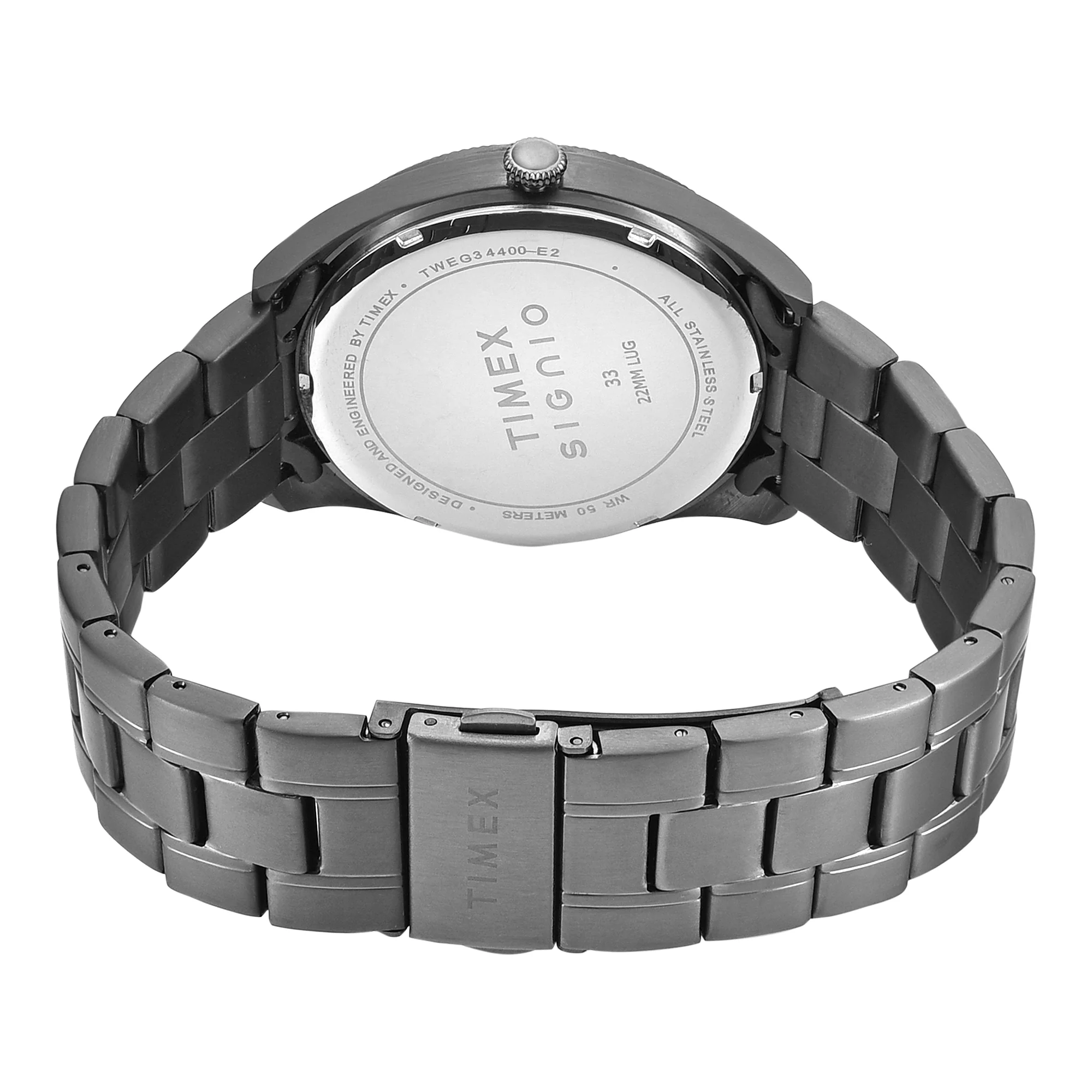 Timex Signio Round 43mm Gunmetal Dial Analog Men Watch - TWEG34400 - Image 3
