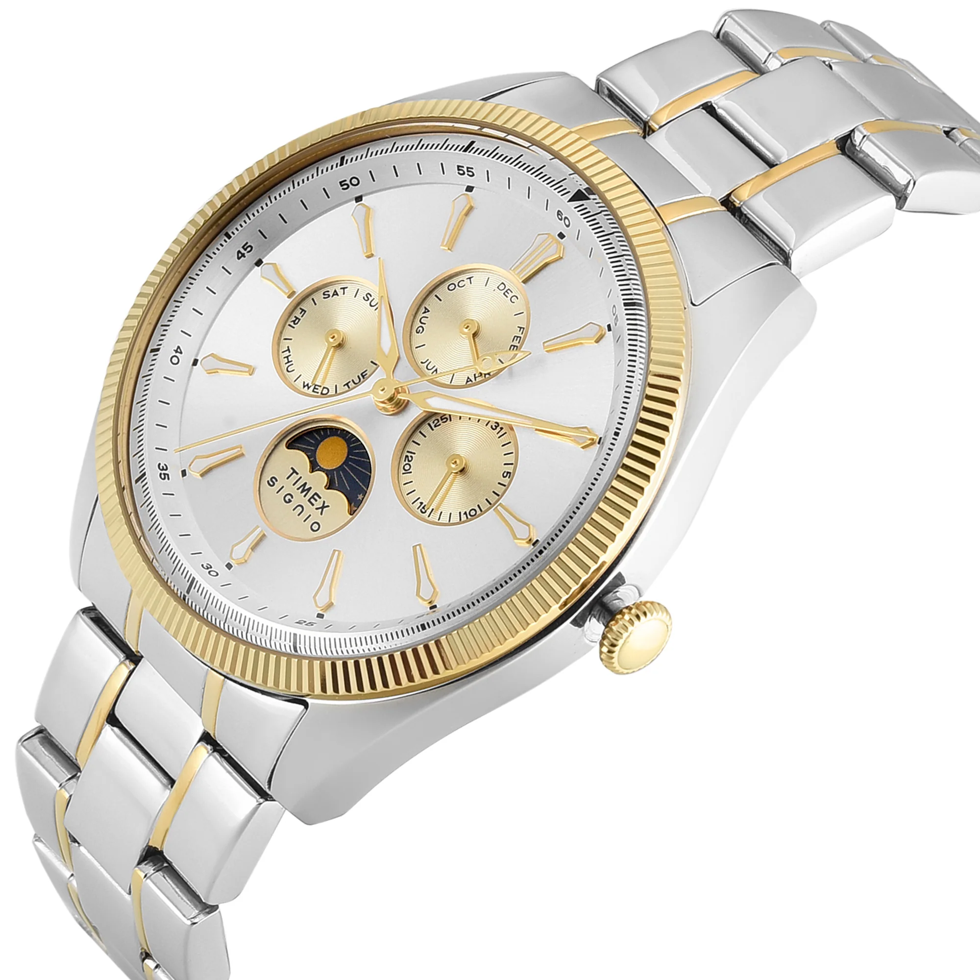 Timex Signio Round 43mm Silver Dial Analog Men Watch - TWEG34401 - Image 2
