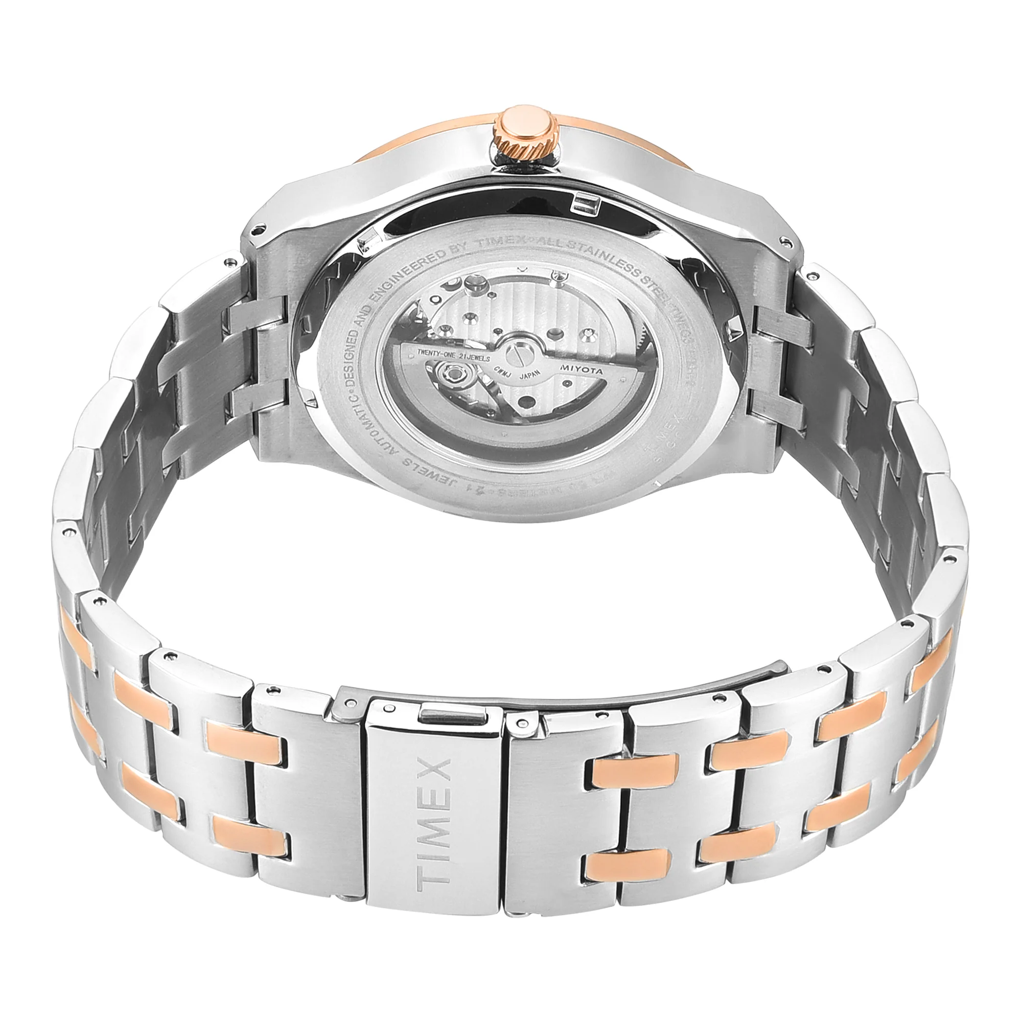 Timex Signio Round 44mm Silver Dial Automatic Men Watch - TWEG34000 - Image 3