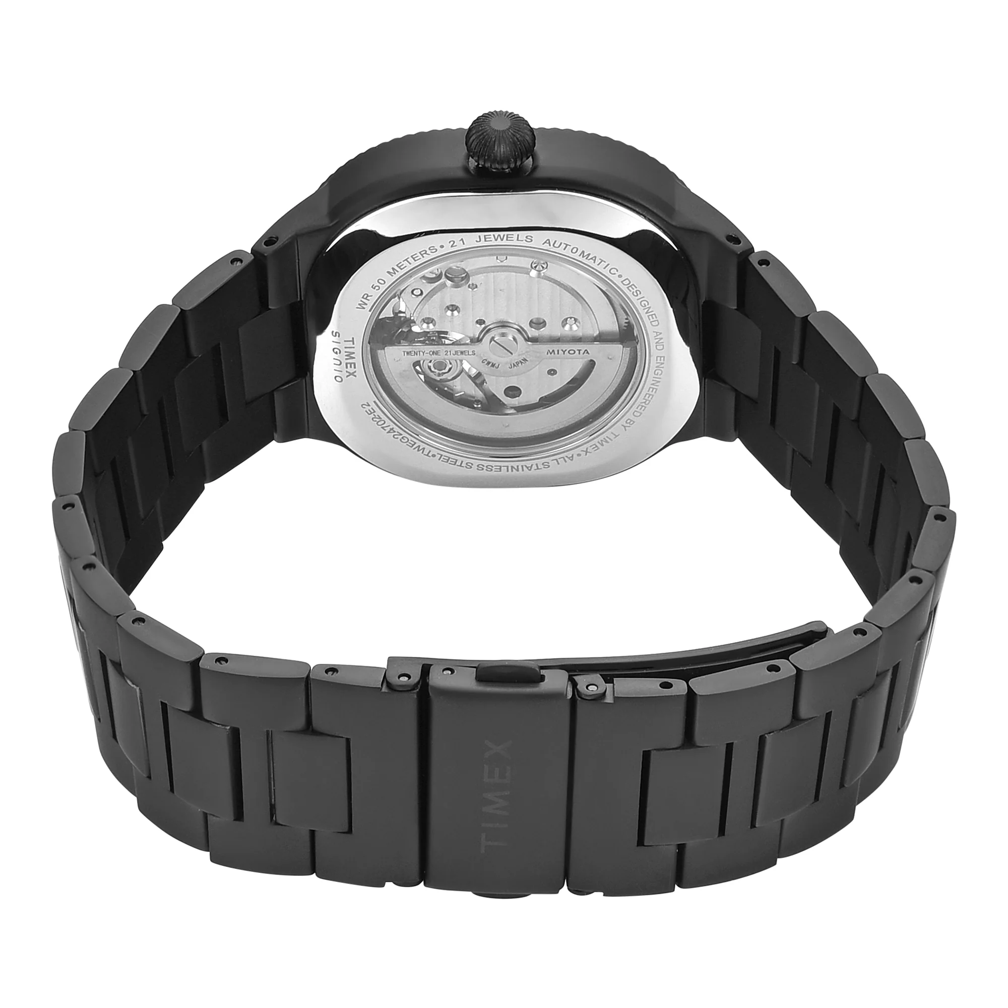 Timex Signio Square 39mm Grey Dial Automatic Men Watch - TWEG24702 - Image 2
