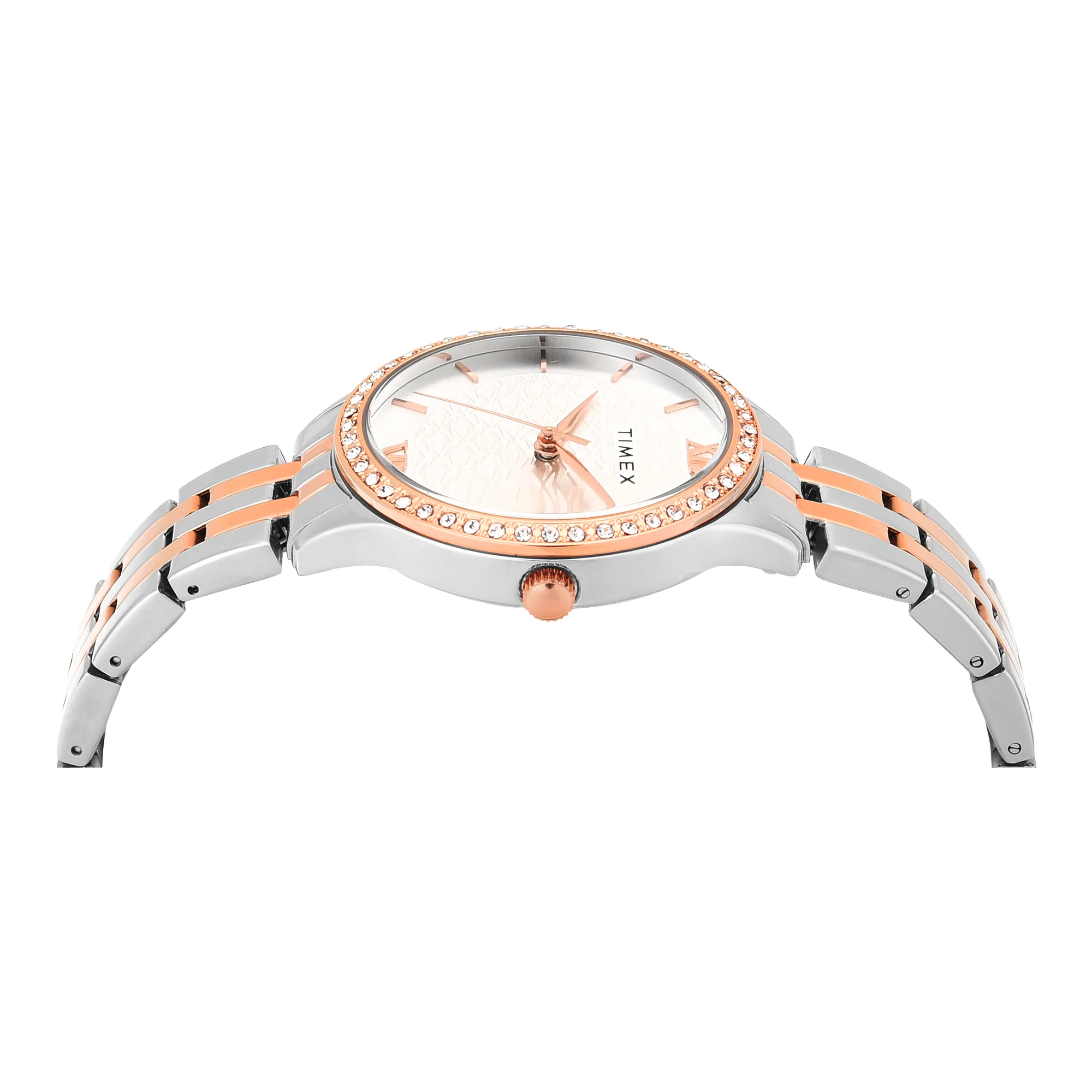 TIMEX Silver Round Dial Analog Women's Watch - TWEL21901 - Image 4