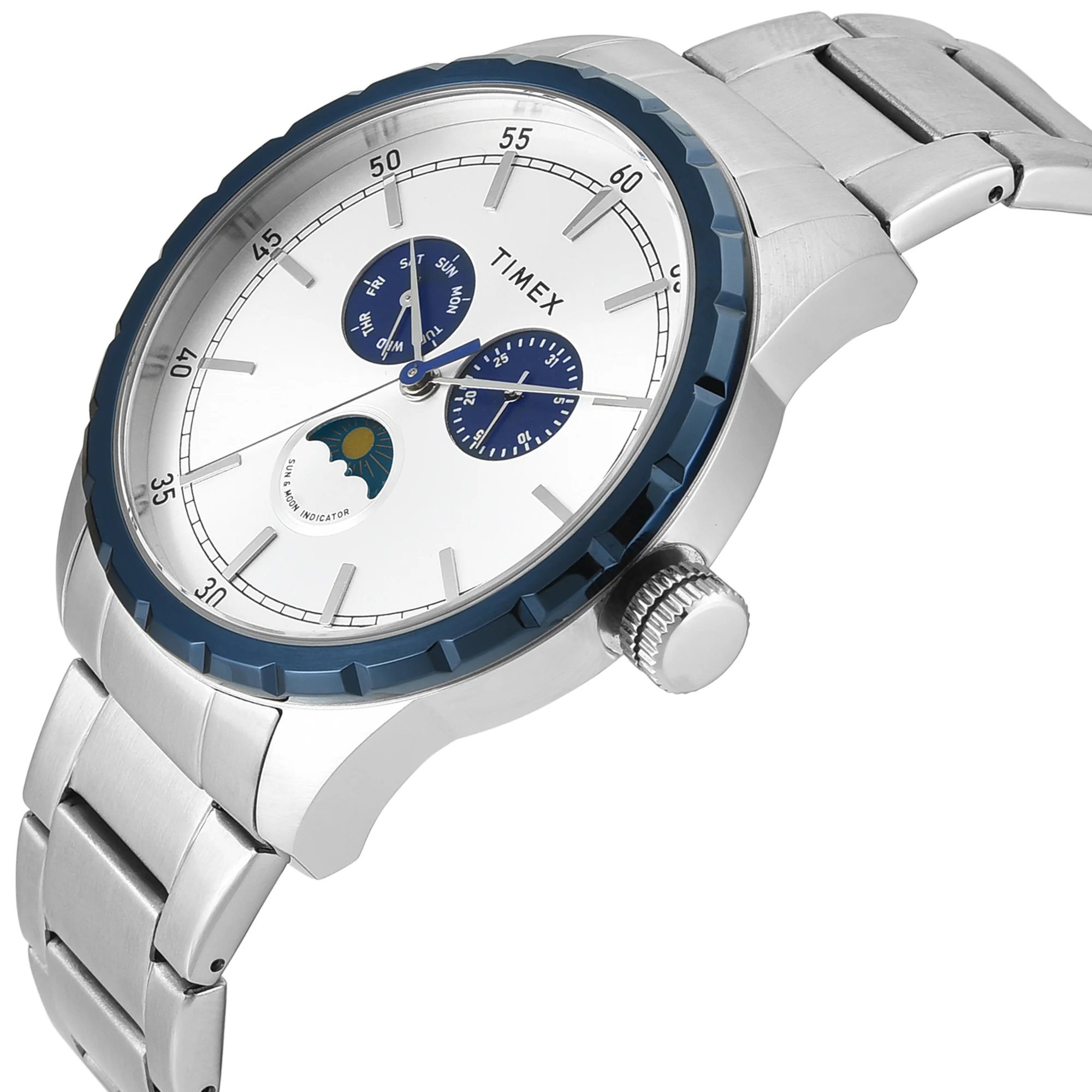 TIMEX Silver-Tone Round Dial Analog Men's Watch - TWEG28505 - Image 2