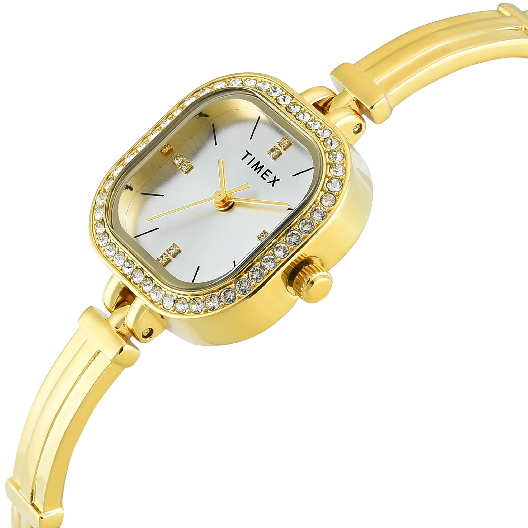 TIMEX Silver-Tone Square Dial Analog Women's Watch - TWEL22900 - Image 2