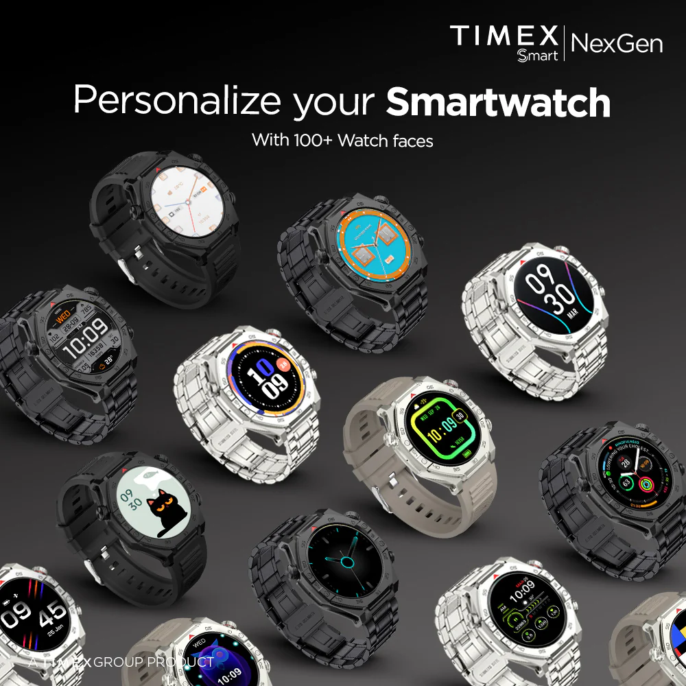 Timex Smart NexGen 1.43 inches (3.6cm) Display with Functional Crown and BT Calling Smartwatch For Unisex - TWTXW700T - Image 6