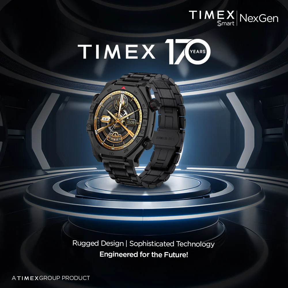Timex Smart NexGen 1.43 inches (3.6cm) Display with Functional Crown and BT Calling Smartwatch For Unisex - TWTXW700T - Image 8
