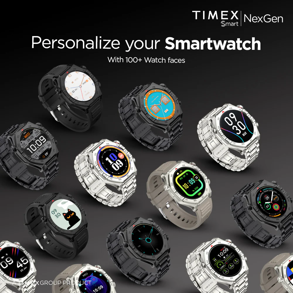Timex Smart NexGen 1.43 inches (3.6cm) Display with Functional Crown and BT Calling Smartwatch For Unisex - TWTXW701T - Image 6