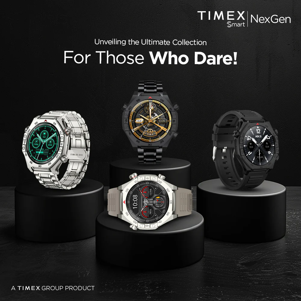 Timex Smart NexGen 1.43 inches (3.6cm) Display with Functional Crown and BT Calling Smartwatch For Unisex - TWTXW703T - Image 9