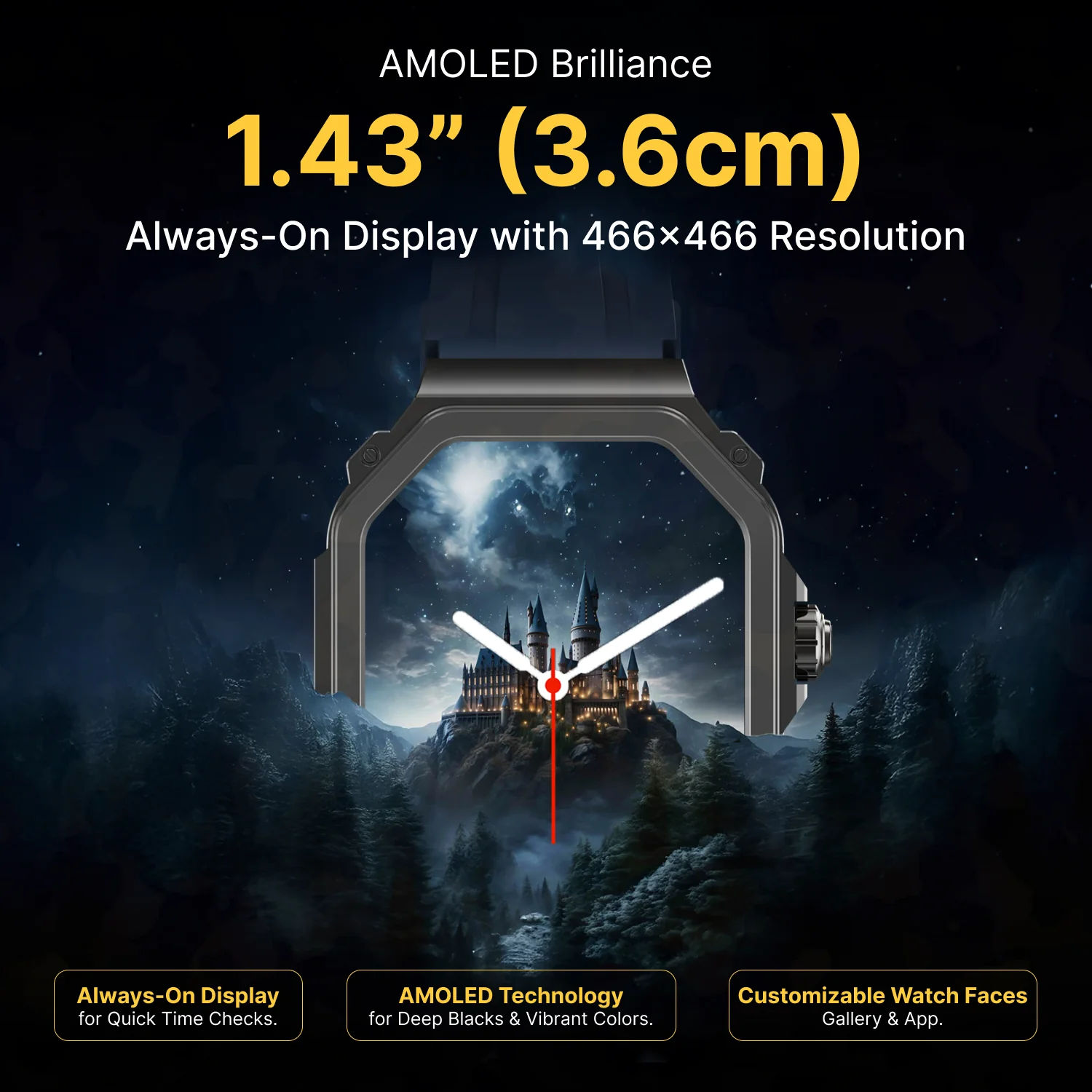 TIMEX Smart Nova 1.43 inches (3.6cm) AMOLED Display with Functional Crown and BT Calling Smartwatch for Unisex - TWTXW1001T - Image 8