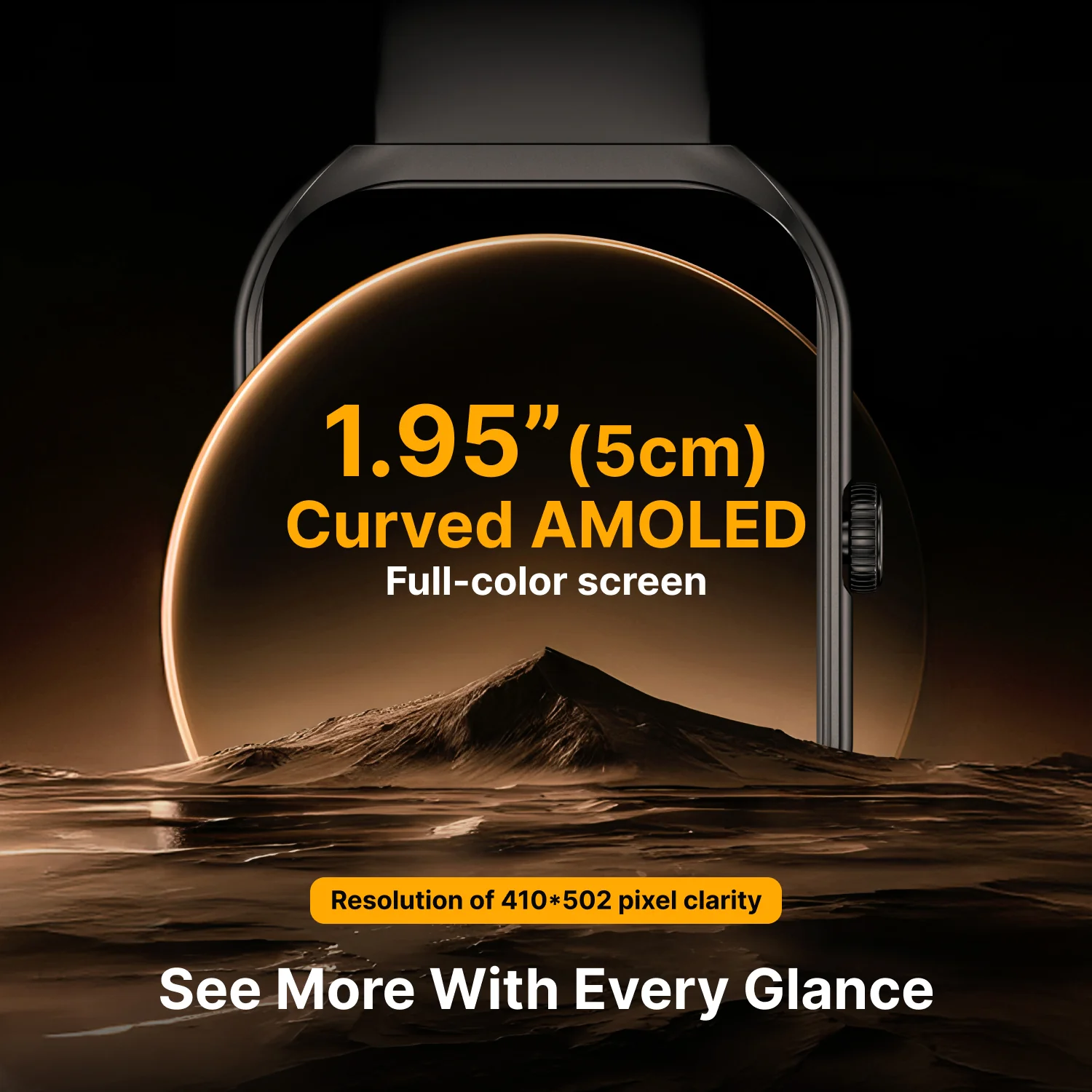 Timex Smart Progen 1.95 inches (4.95 cm) Curved AMOLED Display with Functional Crown and BT Calling Smartwatch For Unisex - TWTXW800T - Image 5