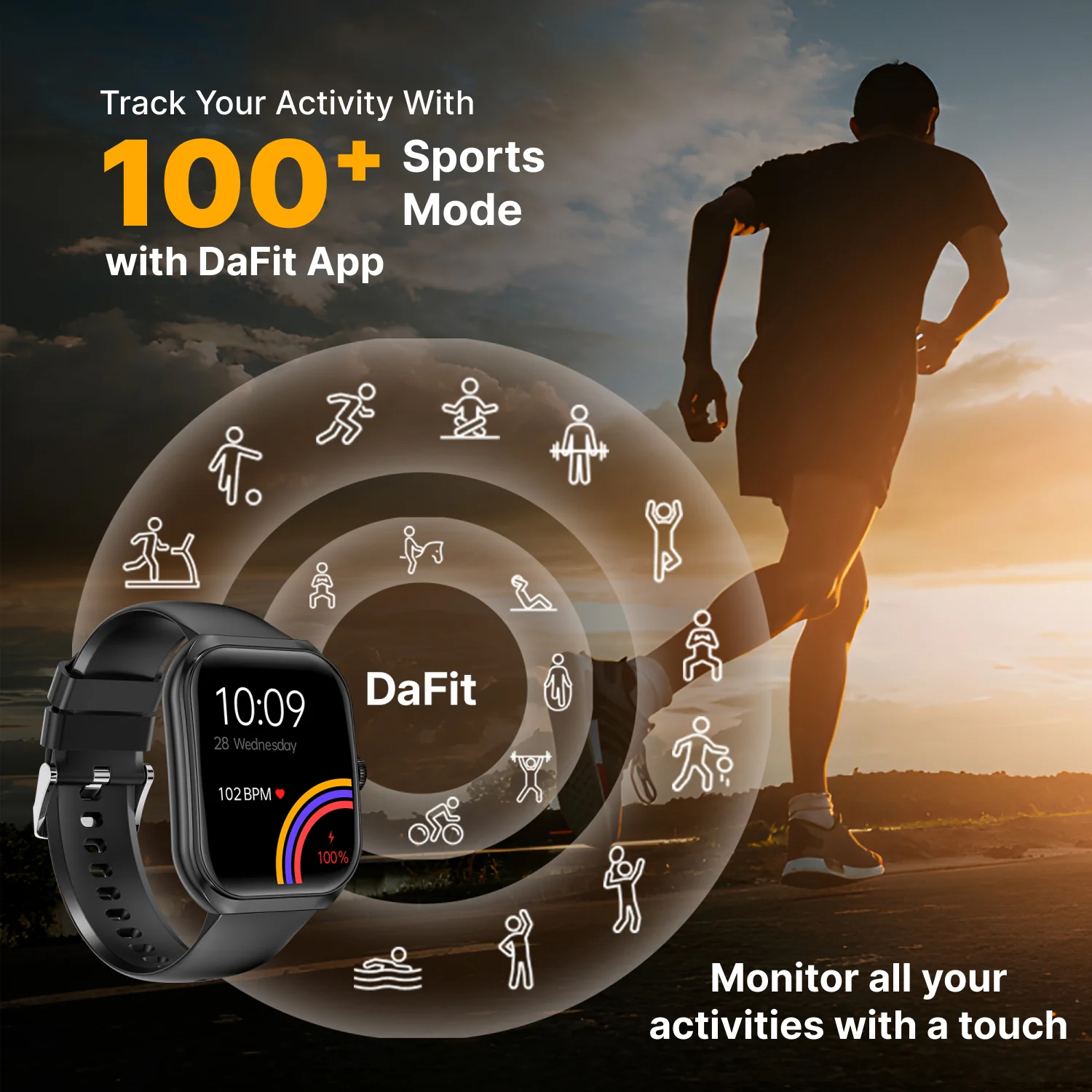 Timex Smart Progen 1.95 inches (4.95 cm) Curved AMOLED Display with Functional Crown and BT Calling Smartwatch For Unisex - TWTXW800T - Image 7