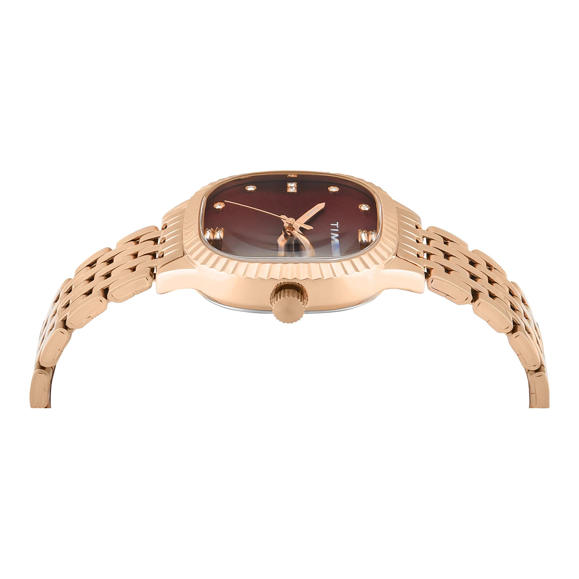 Timex Square 29mm Burgundy Dial Analog Women Watch - TWEL27300 - Image 4