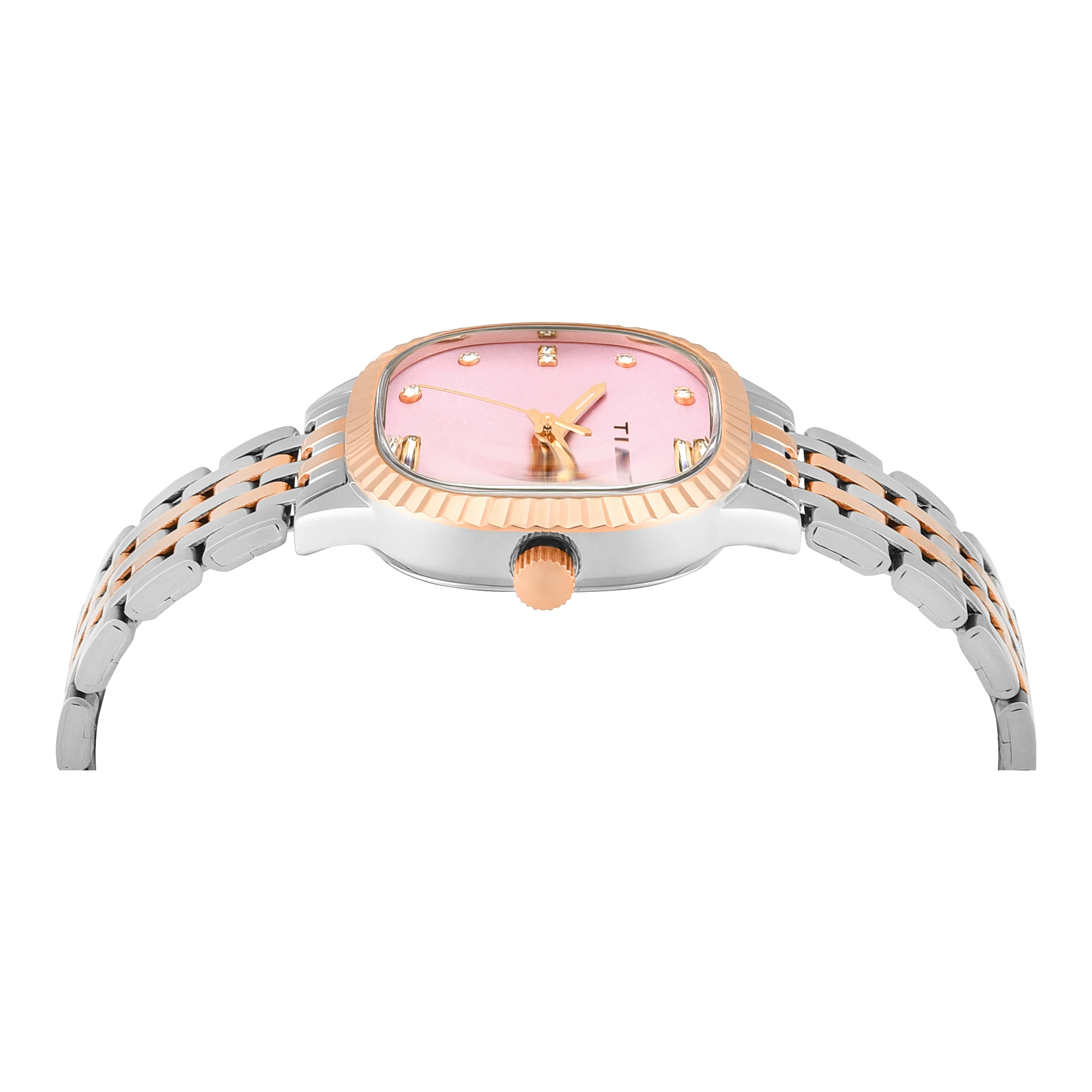 Timex Square 29mm Pink Dial Analog Women Watch - TWEL27302 - Image 4