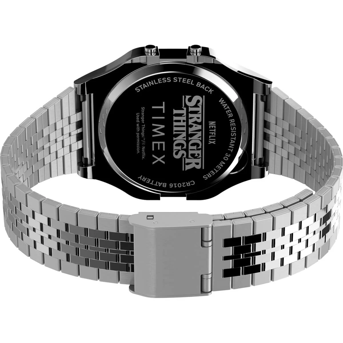 Timex T80 x Stranger Things 34mm Stainless Steel Bracelet Watch - TW2V50900X8 - Image 4