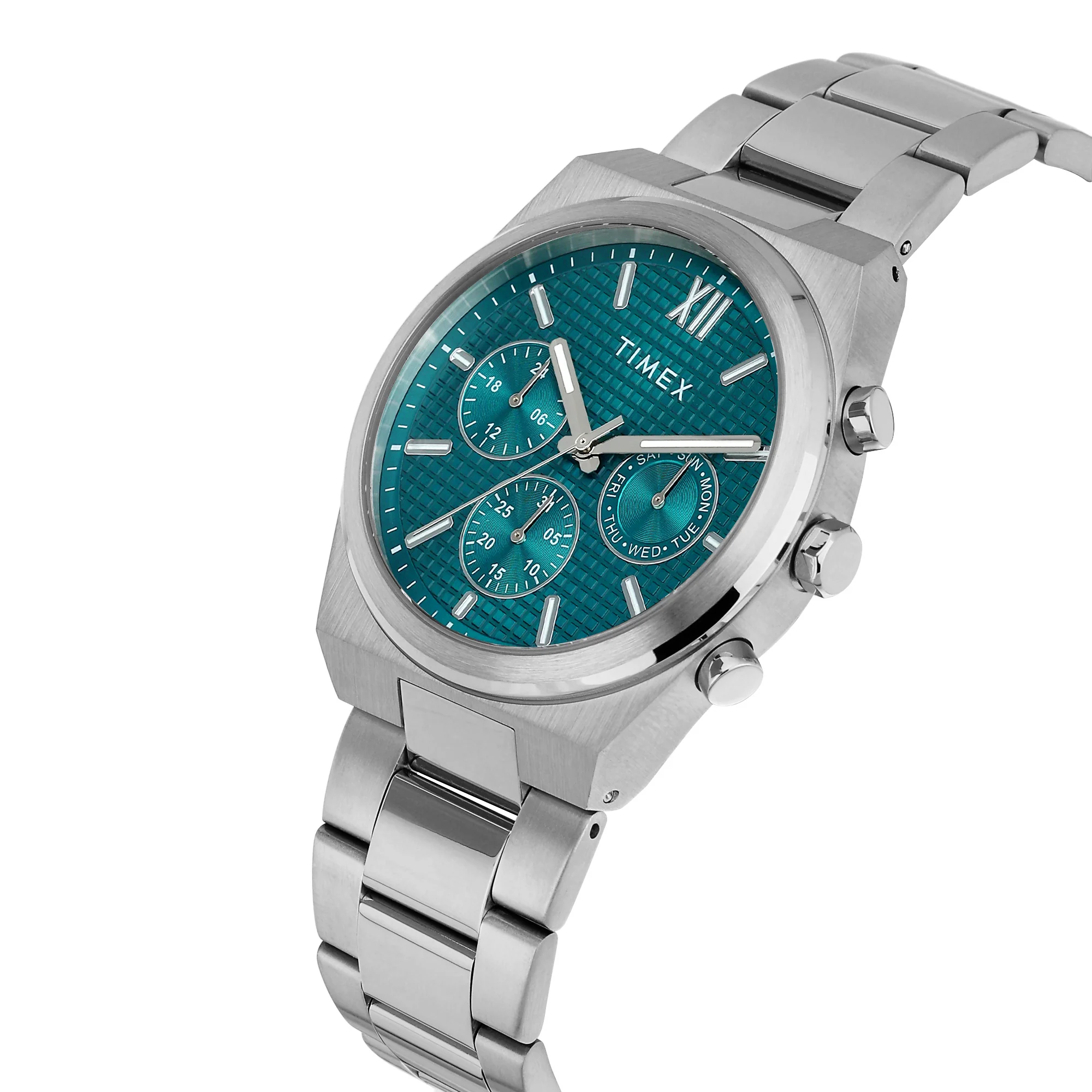 Timex Teal Round Dial Analog Men's Watch - TWEG297SMU04 - Image 2