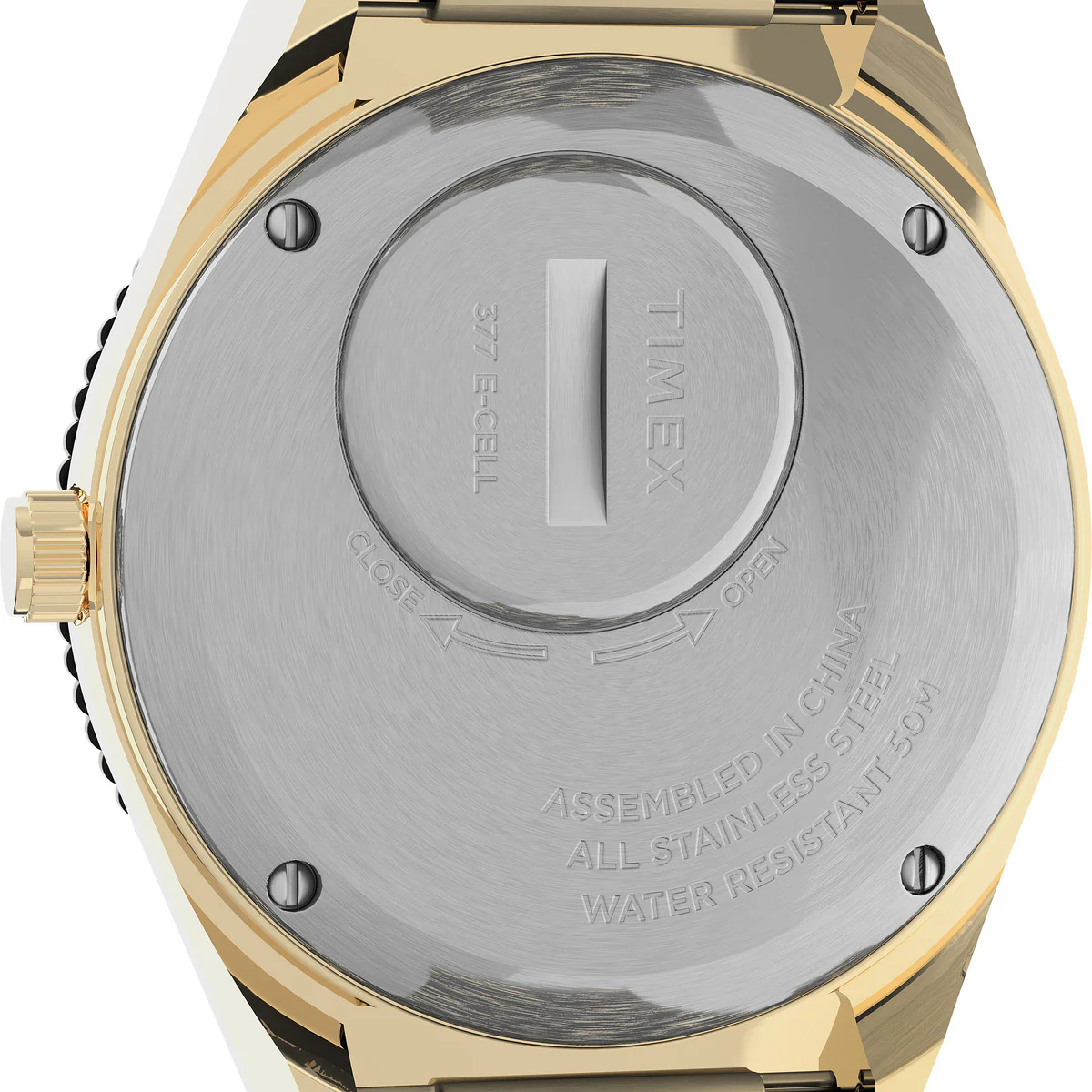 Q Timex 36mm Stainless Steel Bracelet Watch - Image 4