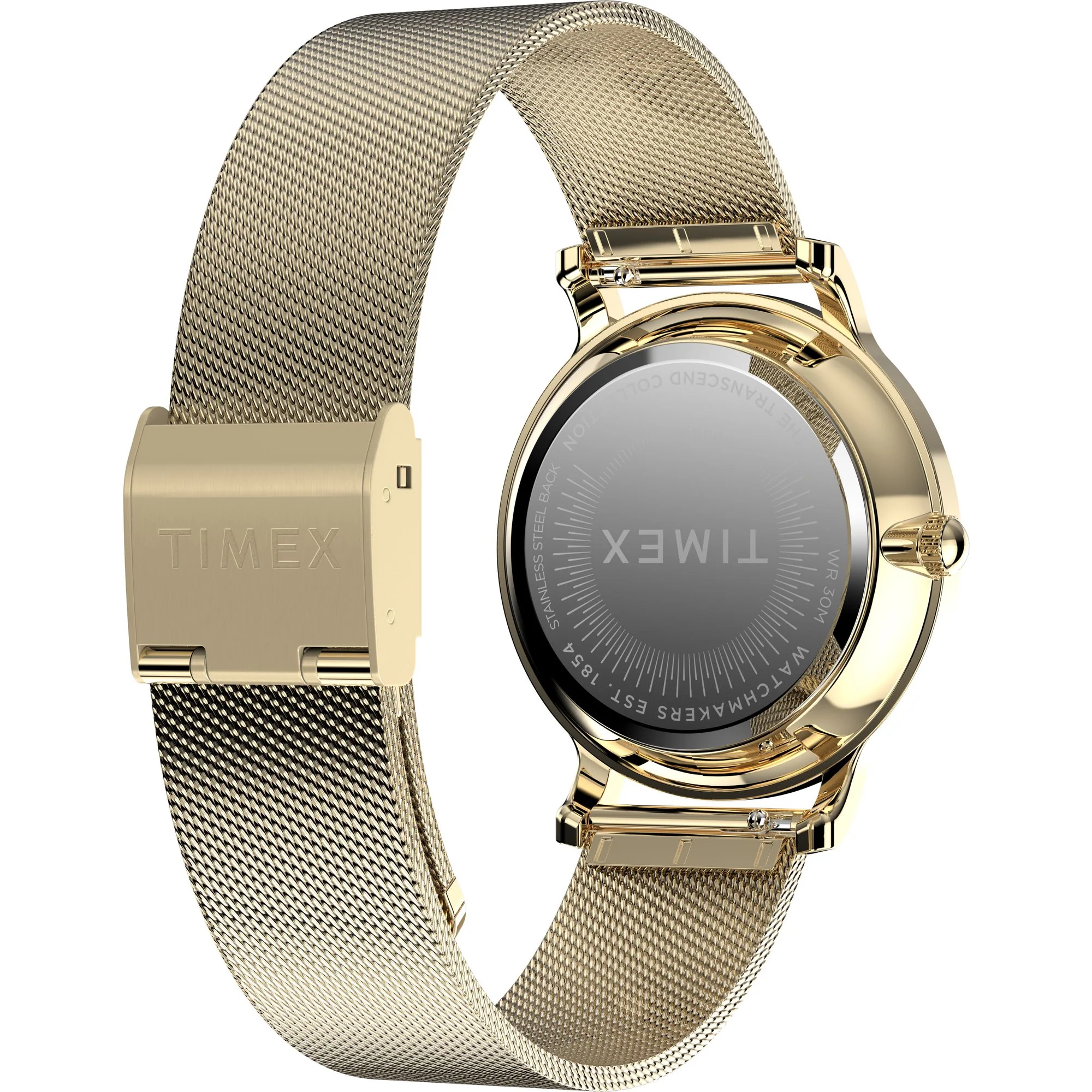 TIMEX Transcend Analog Watch for woman with Silver-Tone Round Dial & Gold-Tone Strap Water Resistant Women's Wrist Watches - TW2Y10300UJ - Image 5