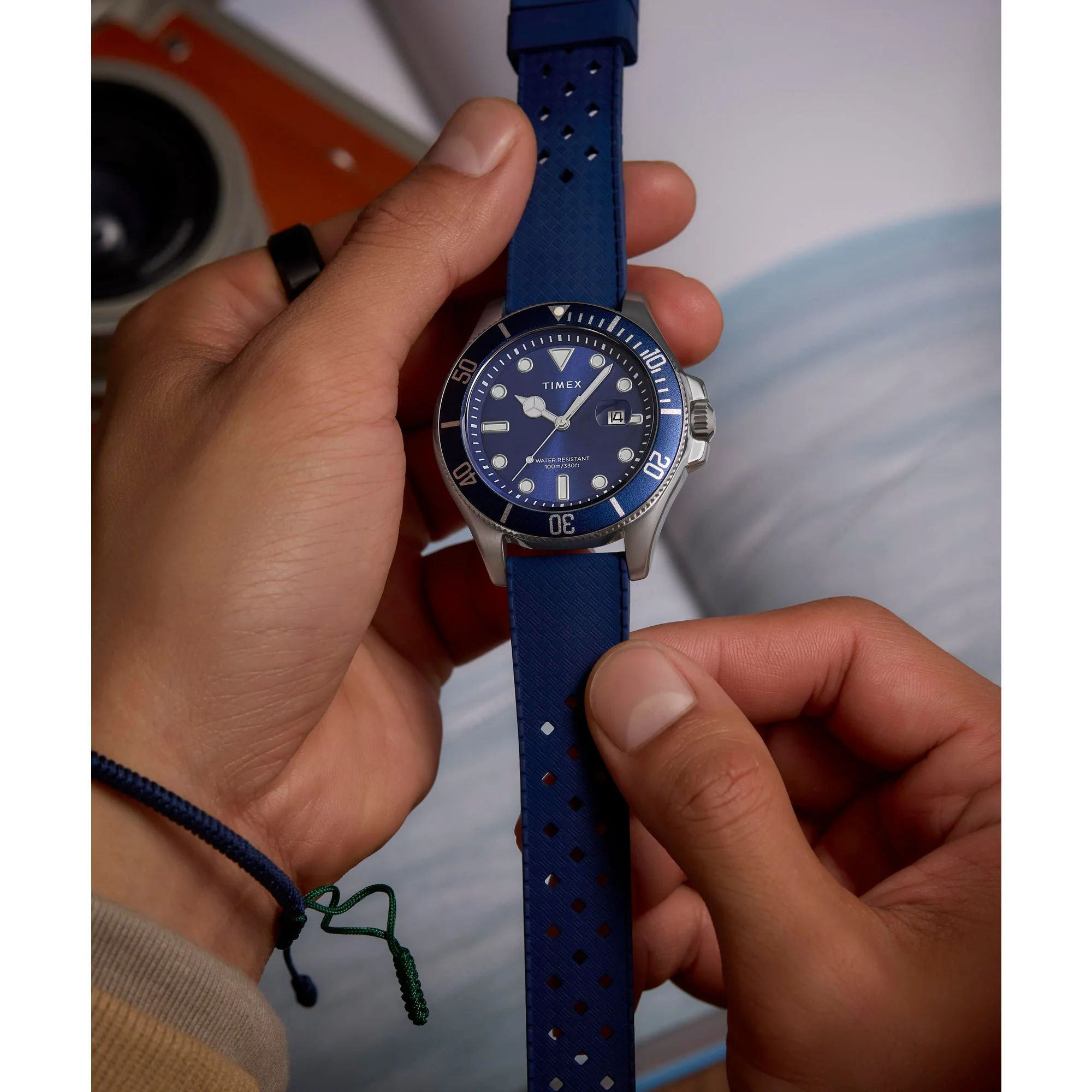 TIMEX Trend Blue Round Dial Analog Men's Watch - TW2Y05000UJ - Image 7