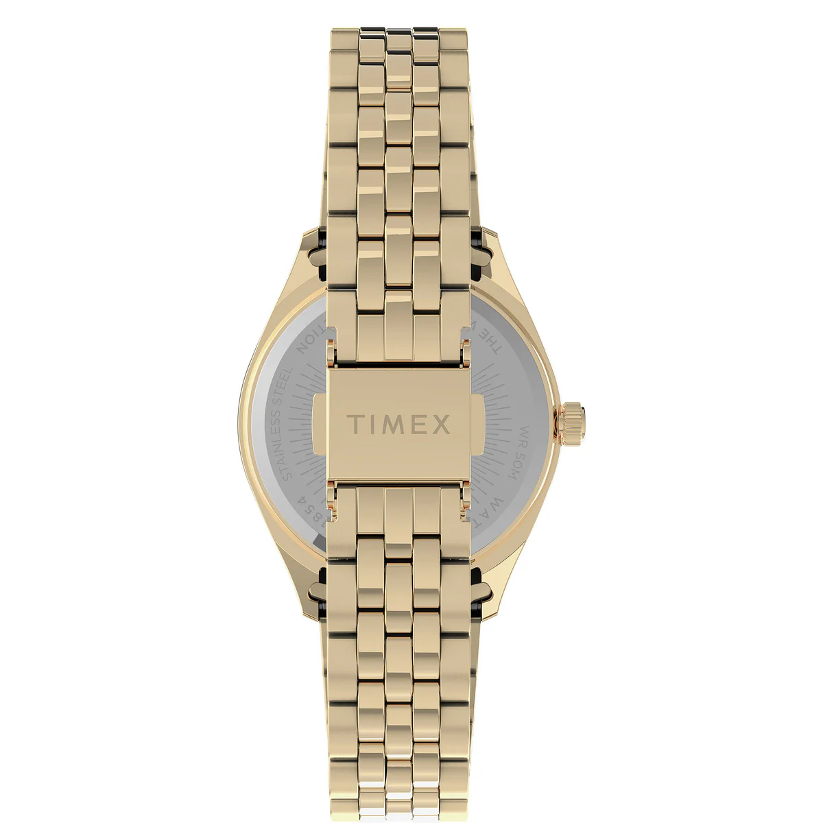 Timex 3 Hands Women's Analog Gold Dial Coloured Quartz Watch, Round Dial with 36 mm Case width - TW2U78500UJ - Image 3