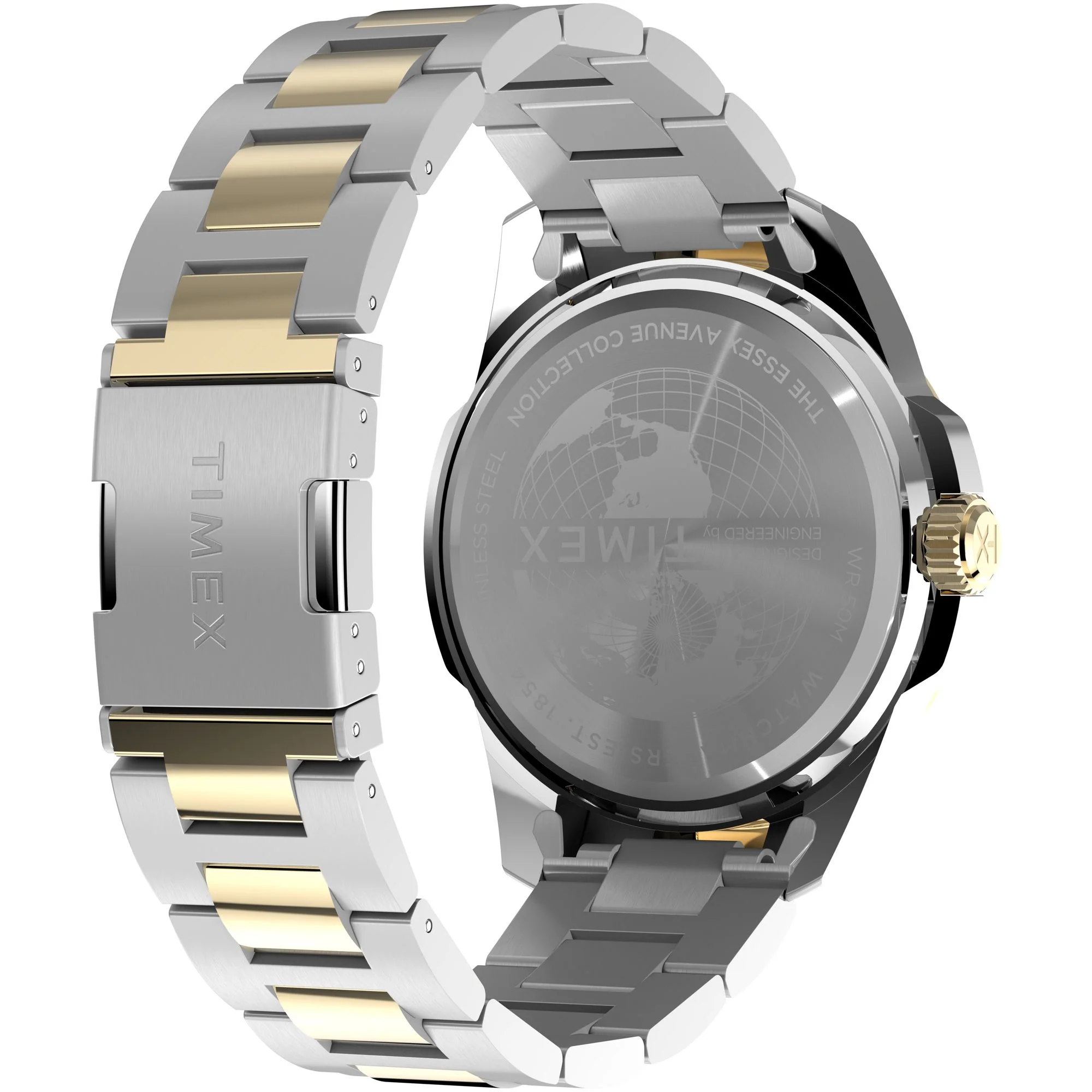 TIMEX Trend Essex Black Round Dial Analog Men's Watch - TW2Y35300IK - Image 5