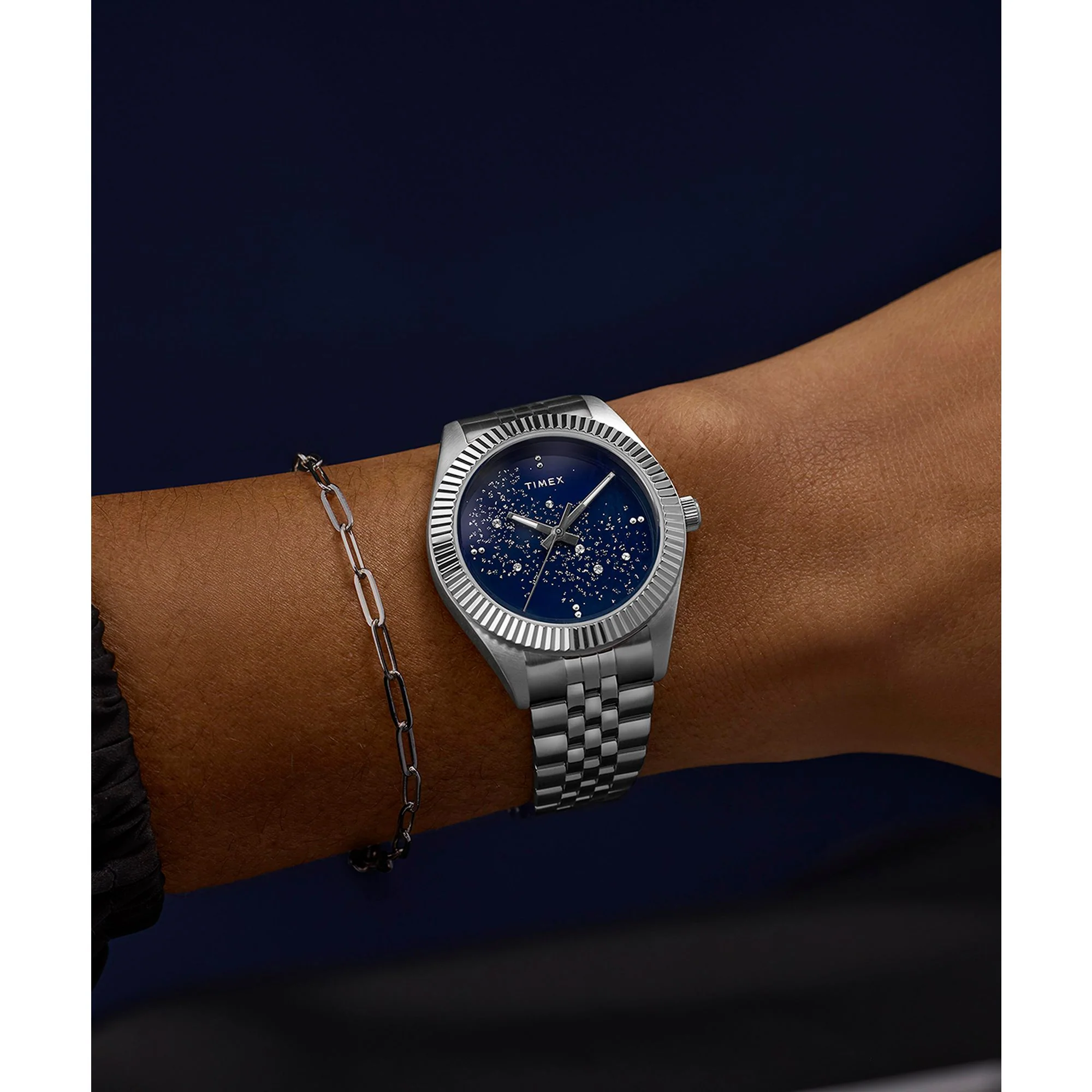 TIMEX Trend Legacy Blue Round Dial Analog Women's Watch - TW2Y20100IK - Image 8
