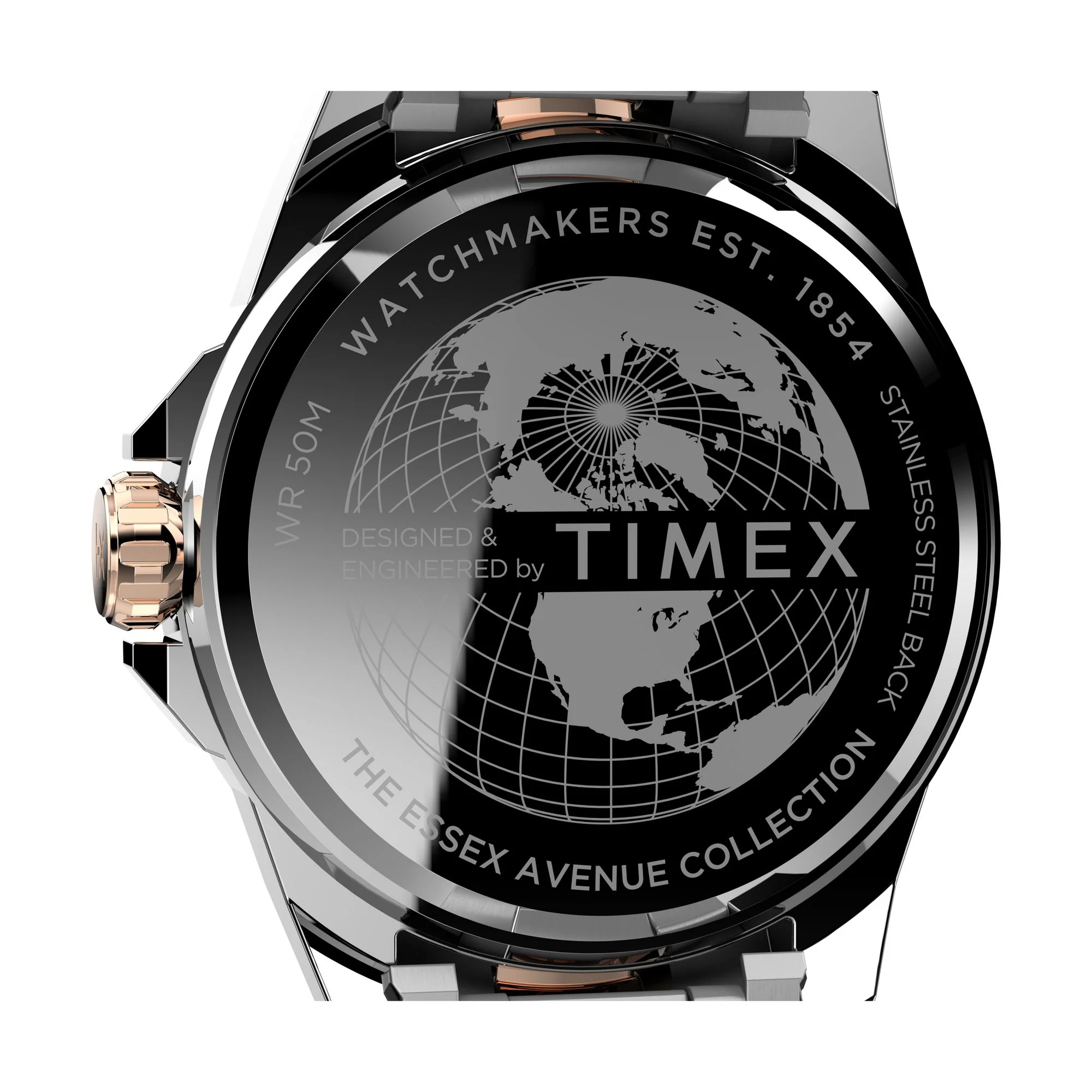 TIMEX Essex Avenue Men Black Round Dial Analog Watch - TW2V43100UJ - Image 4