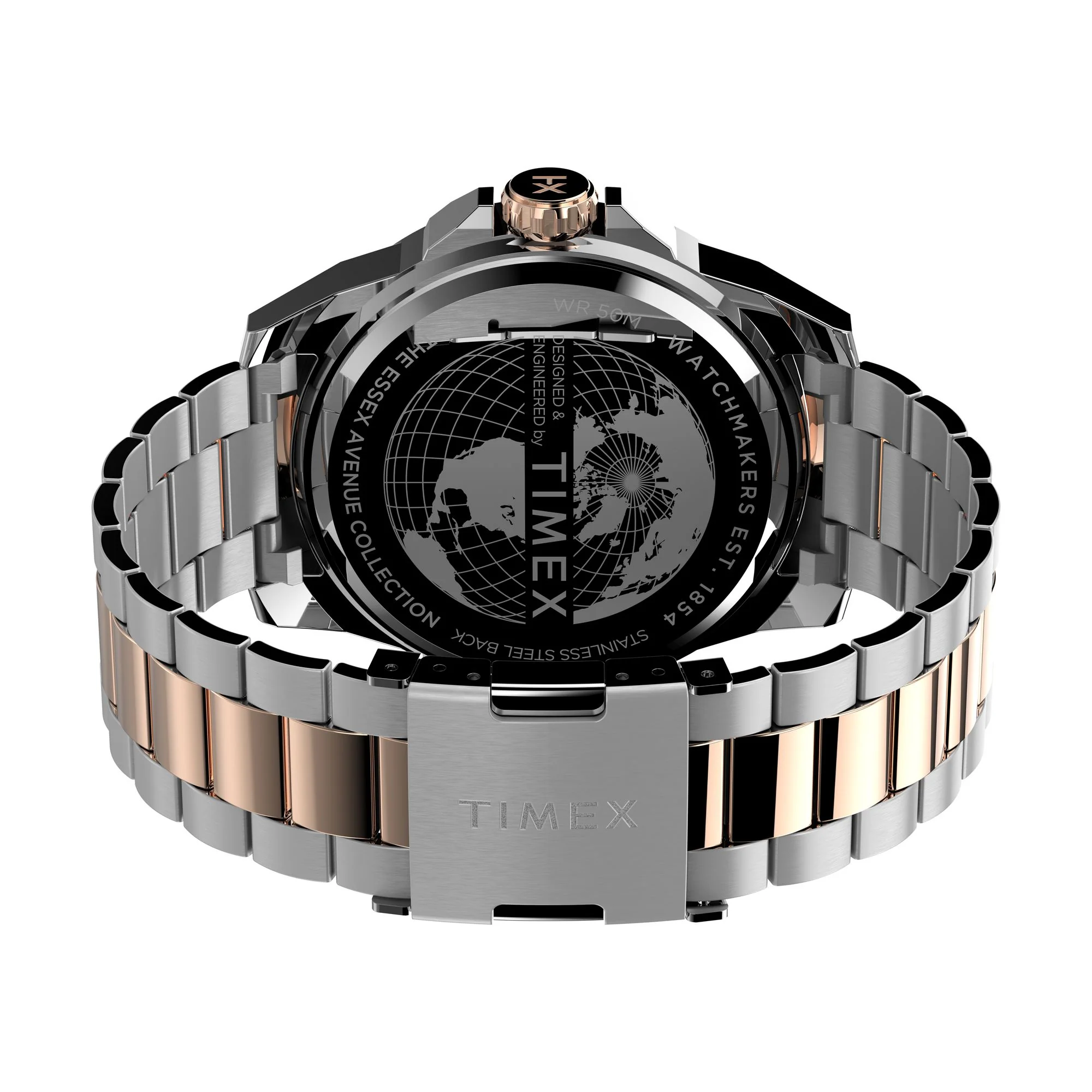TIMEX Essex Avenue Men Black Round Dial Analog Watch - TW2V43100UJ - Image 5