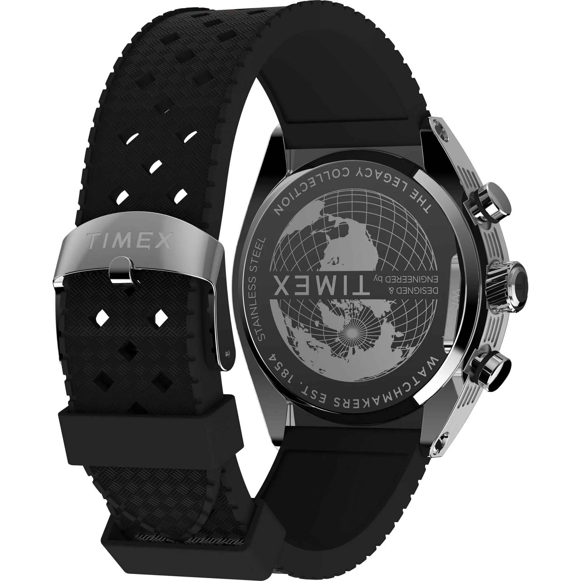 TIMEX Trend Men Black Tonneau Dial Analog Watch - TW2W64500UJ - Image 5