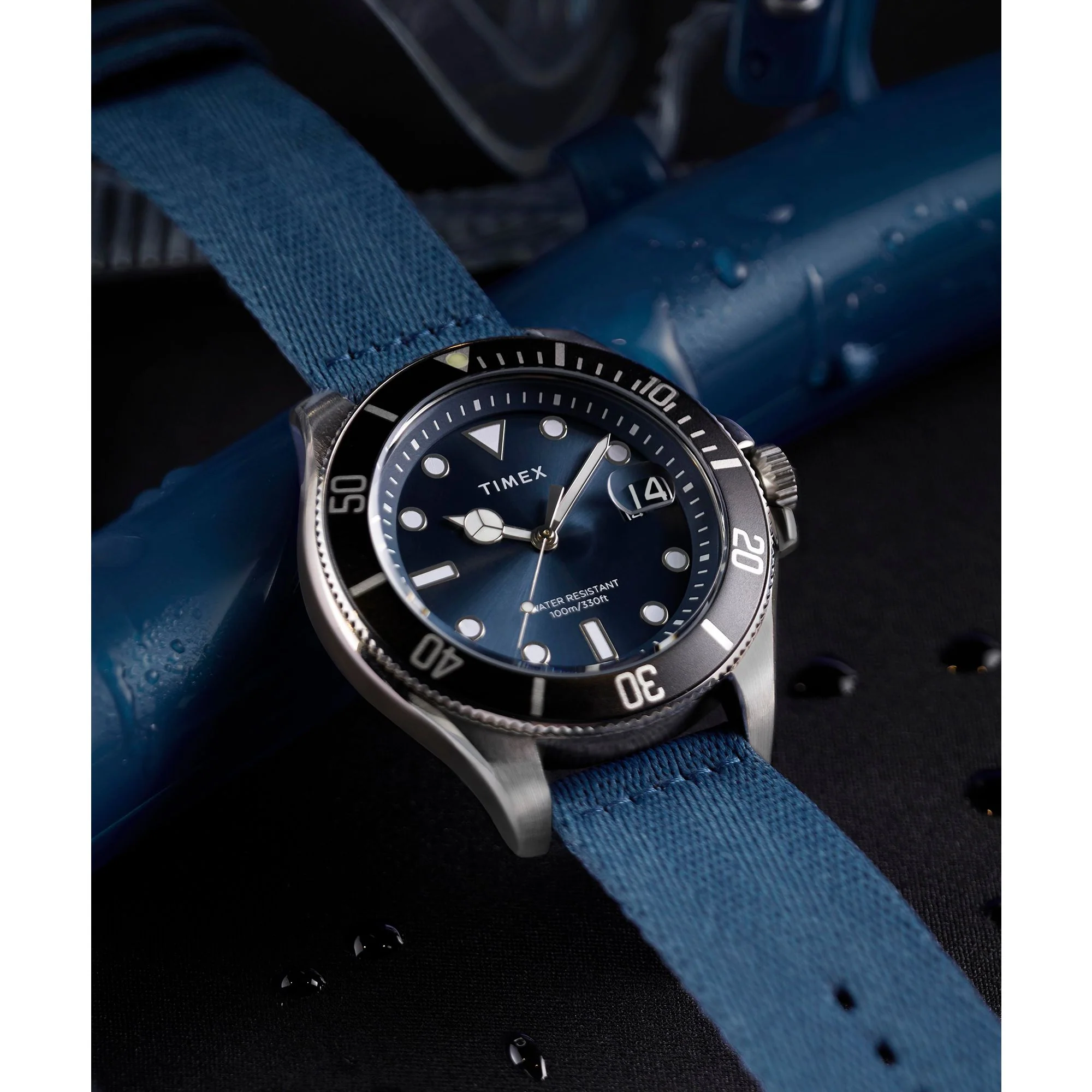 TIMEX Trend Men Blue Round Dial Analog Watch - TW2W62700UJ - Image 2