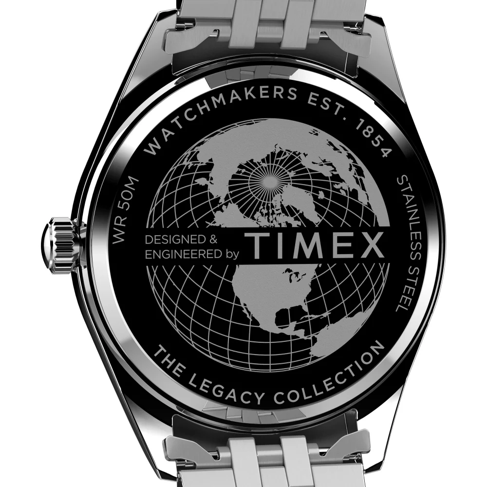 Timex Legacy 41mm Stainless Steel Bracelet Watch - Image 5