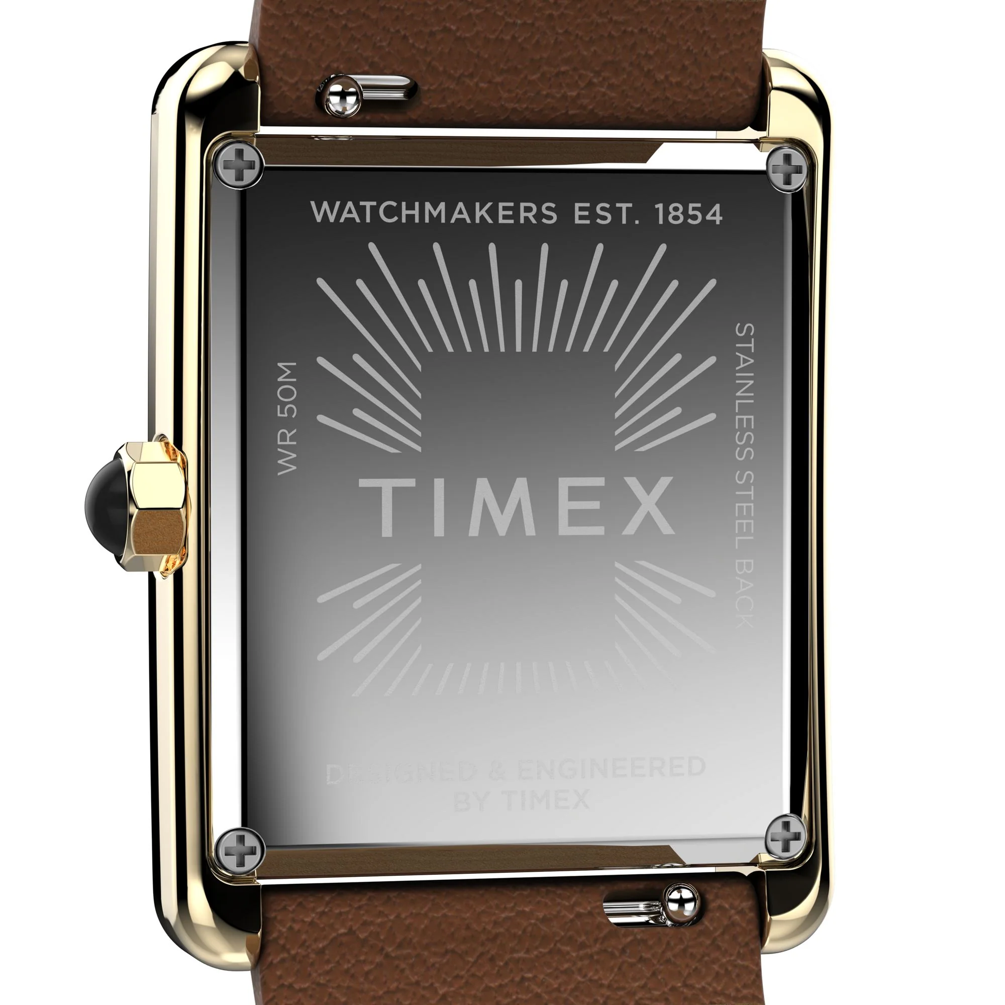TIMEX Trend Women Gold-Tone Rectangle Dial Analog Watch - TW2W63900UJ - Image 4