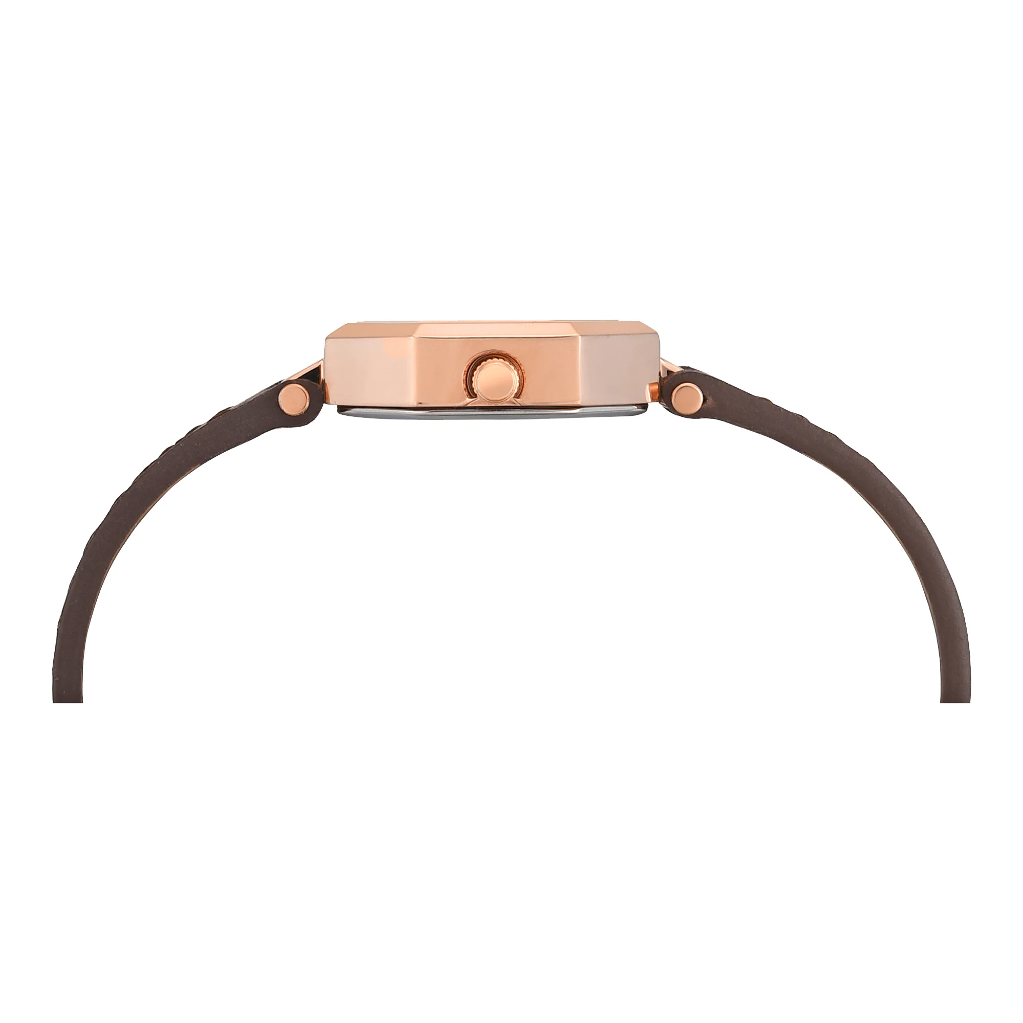 Timex Trendline Octagonal 26mm Brown Dial Analog Women Watch - TWEL26901 - Image 5