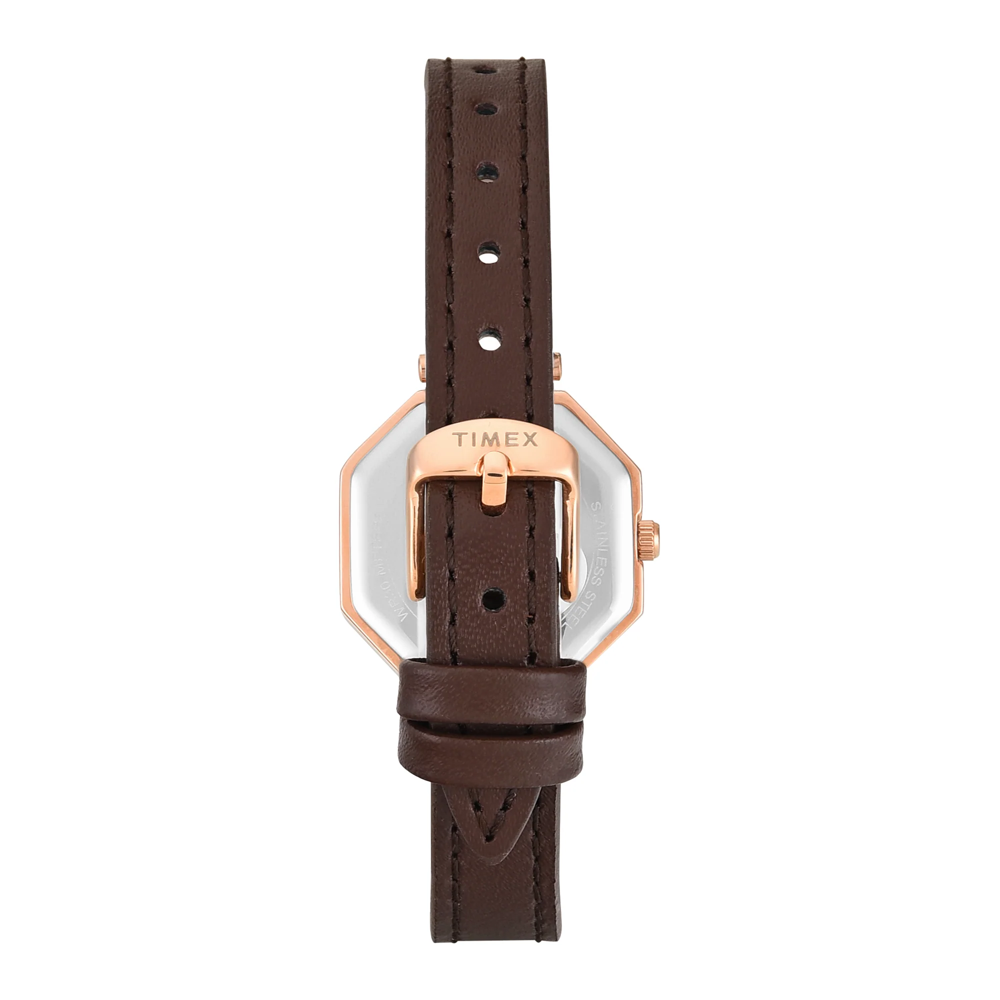 Timex Trendline Octagonal 26mm Brown Dial Analog Women Watch - TWEL26901 - Image 6