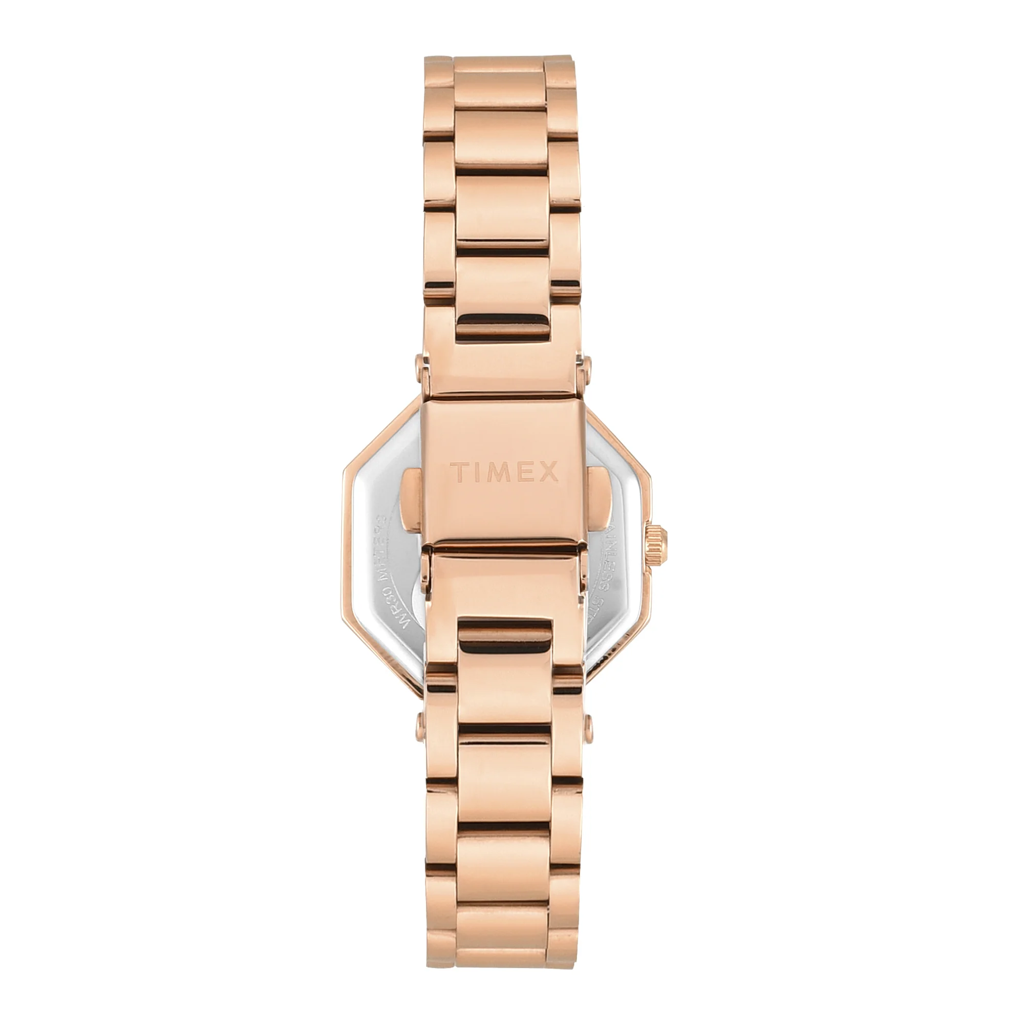 Timex Trendline Octagonal 26mm Rose Gold Dial Analog Women Watch - TWEL26903 - Image 6
