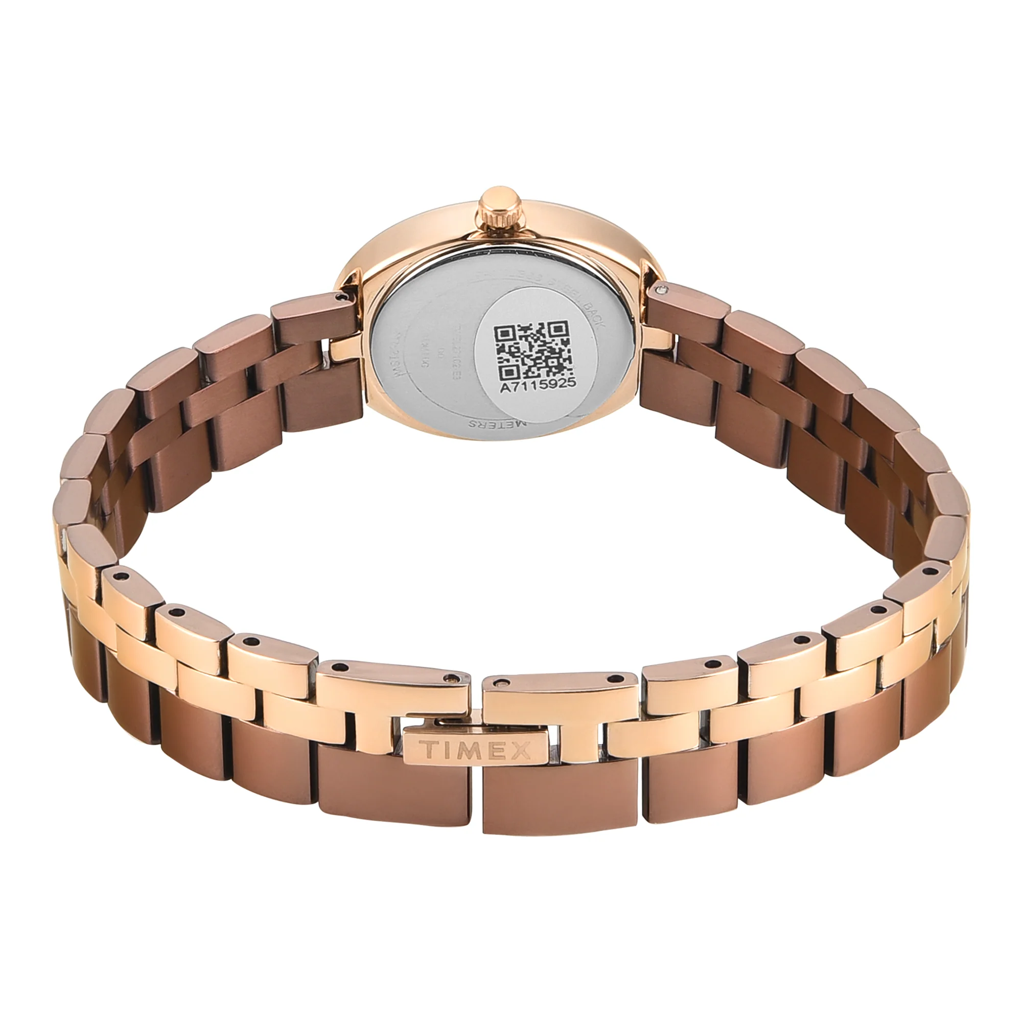 Timex Trendline Oval 23mm Brown Dial Analog Women Watch - TWEL27102 - Image 2