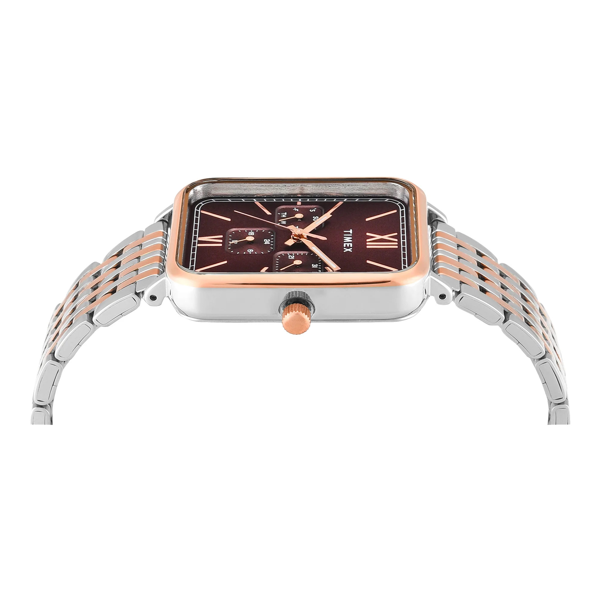 Timex Trendline Rectangle 30mm Brown Dial Analog Men Watch - TWEG34601 - Image 4