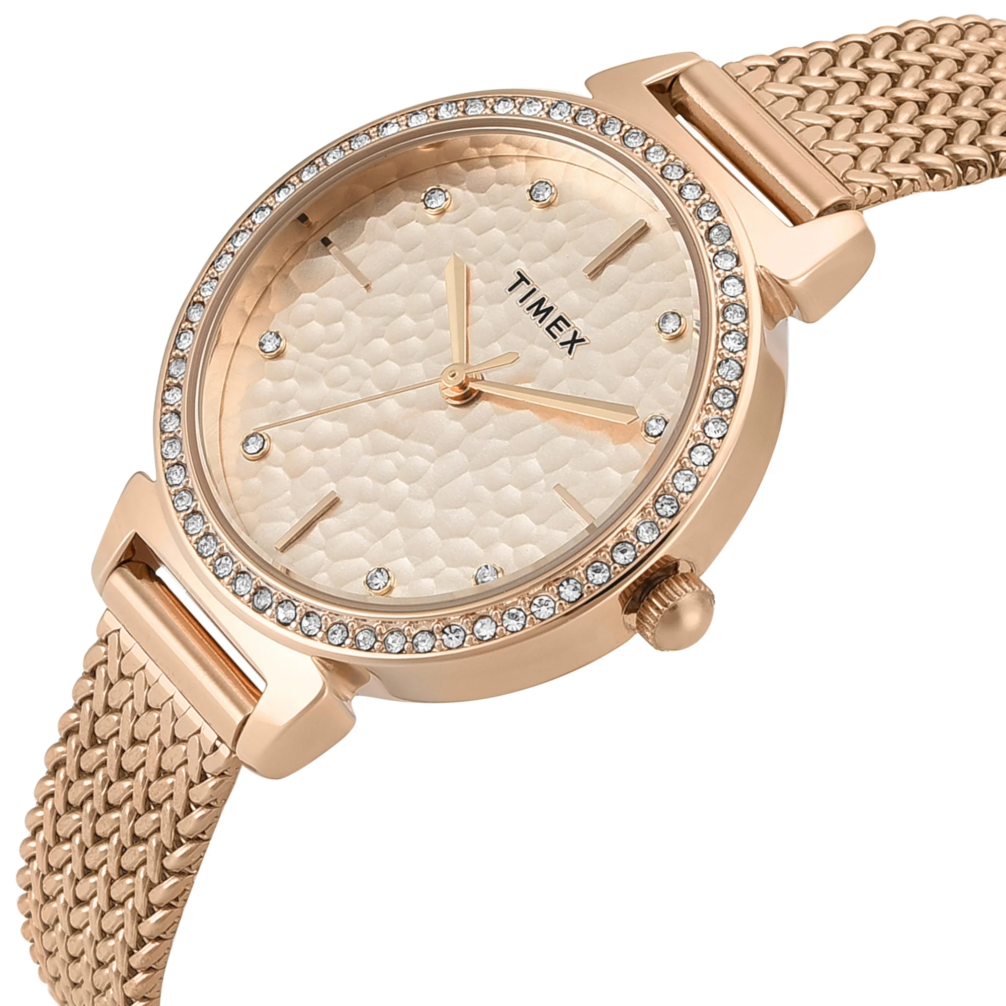 Timex Trendline Round 32mm Rose Gold Dial Analog Women Watch - TWEL22304 - Image 2