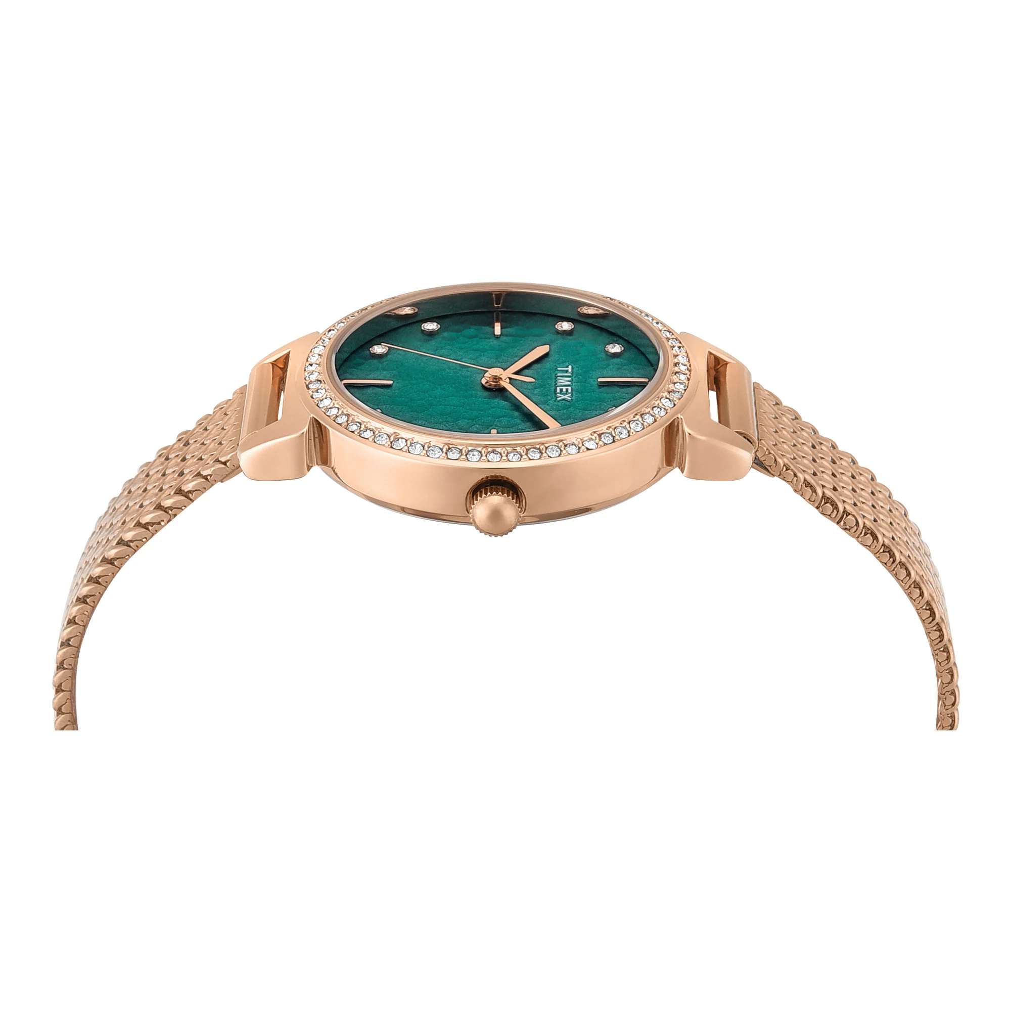 Timex Trendline Round 32mm Teal Dial Analog Women Watch - TWEL22305 - Image 4