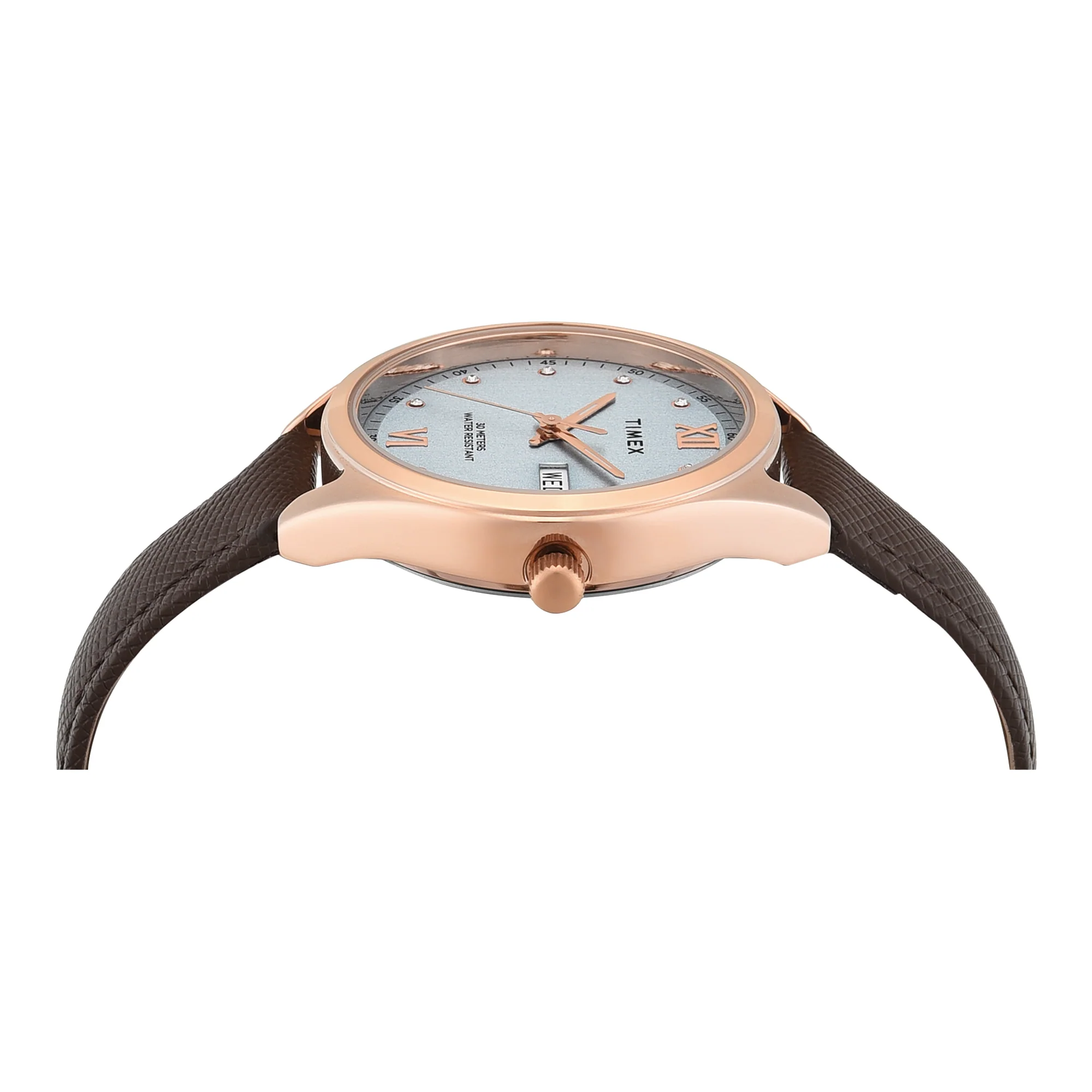 Timex Trendline Round 34mm Blue Dial Analog Women Watch - TWEL26804 - Image 4