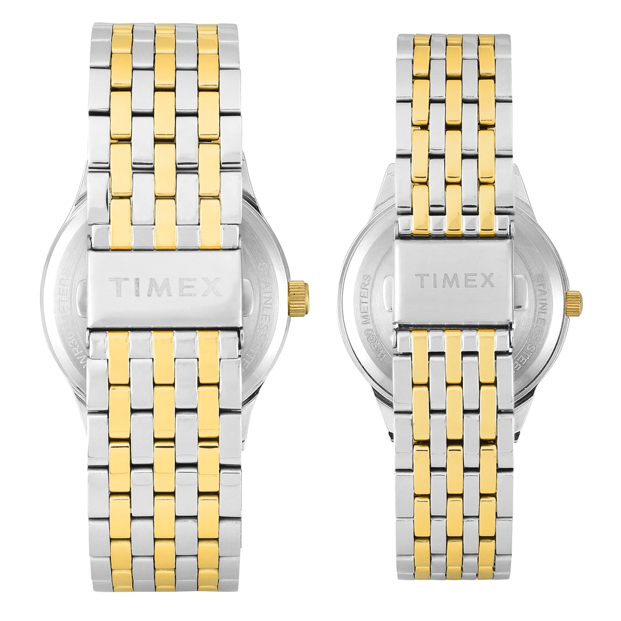 TIMEX Trendline Silver Round Dial Analog Pair's Watch - TW00PR350 - Image 6