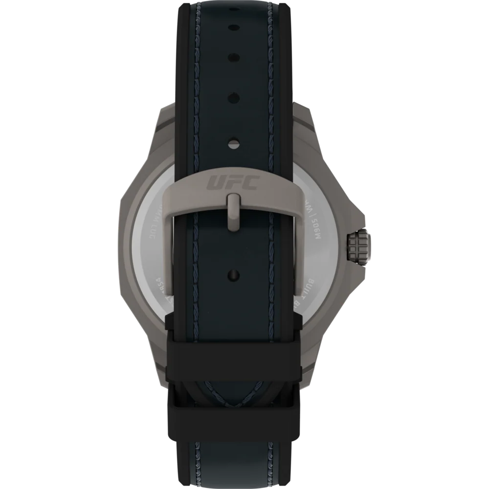 Timex UFC Reveal 41mm Silicone Backed Leather Strap Watch -TW2V85700X6 - Image 5