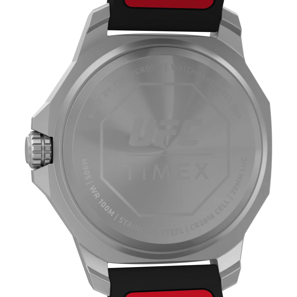 Timex UFC Reveal 41mm Silicone Backed Leather Strap Watch -TW2V85400X6 - Image 3