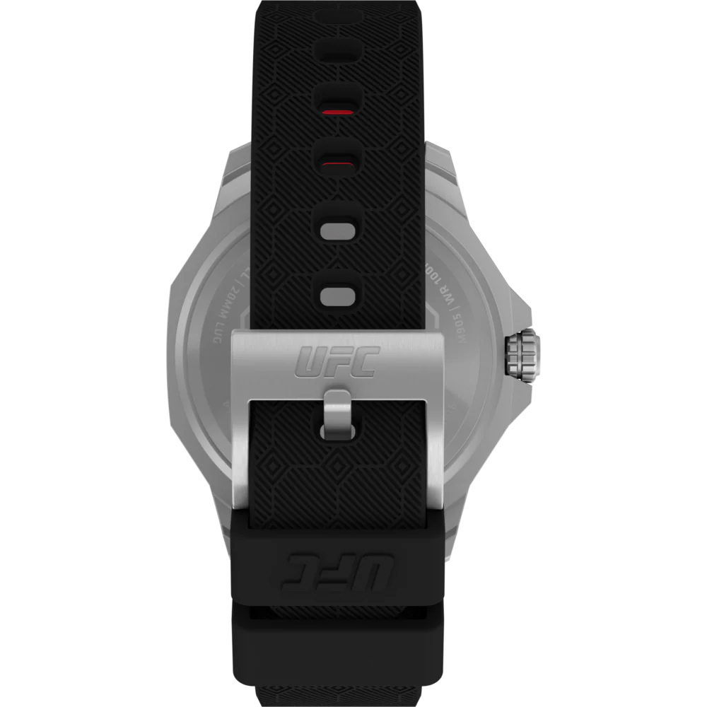 Timex UFC Reveal 41mm Silicone Backed Leather Strap Watch -TW2V85400X6 - Image 4