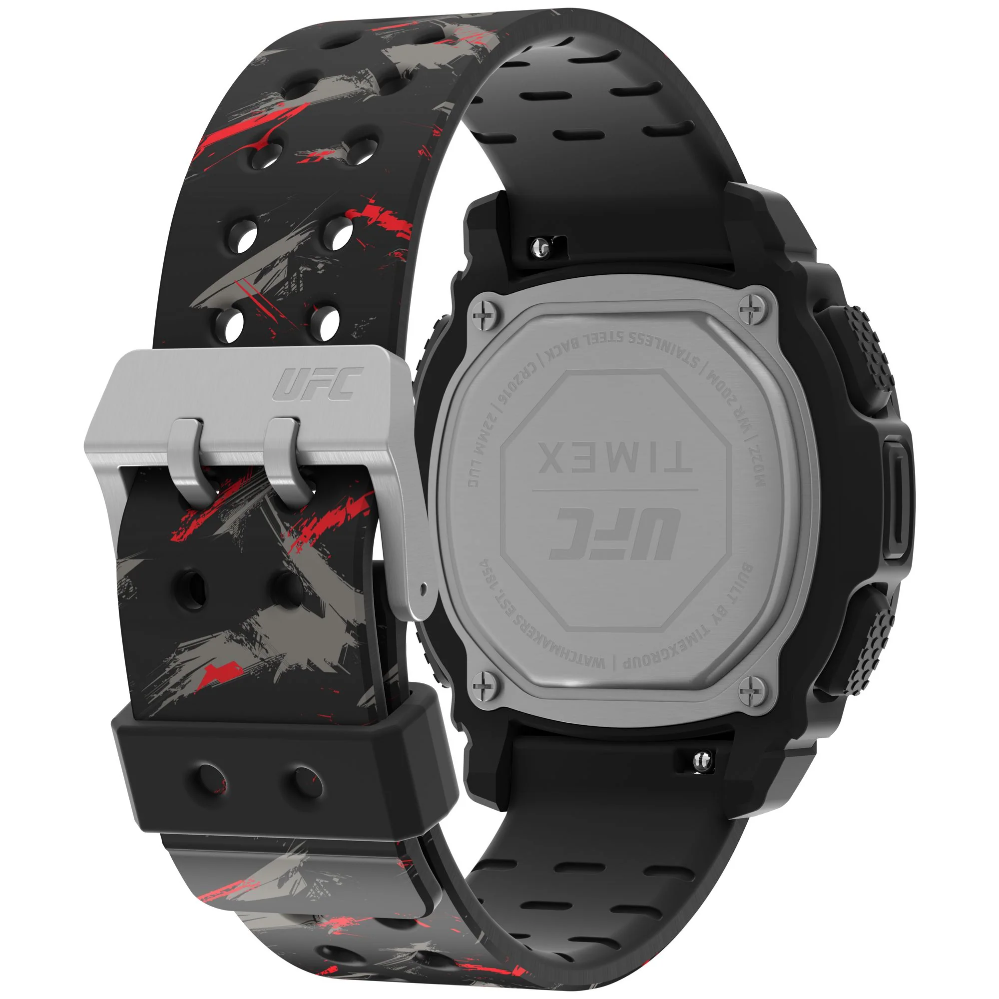 TIMEX UFC Shock Xl Men Black Square Dial Digital Watch - TW2V85200X6 - Image 4