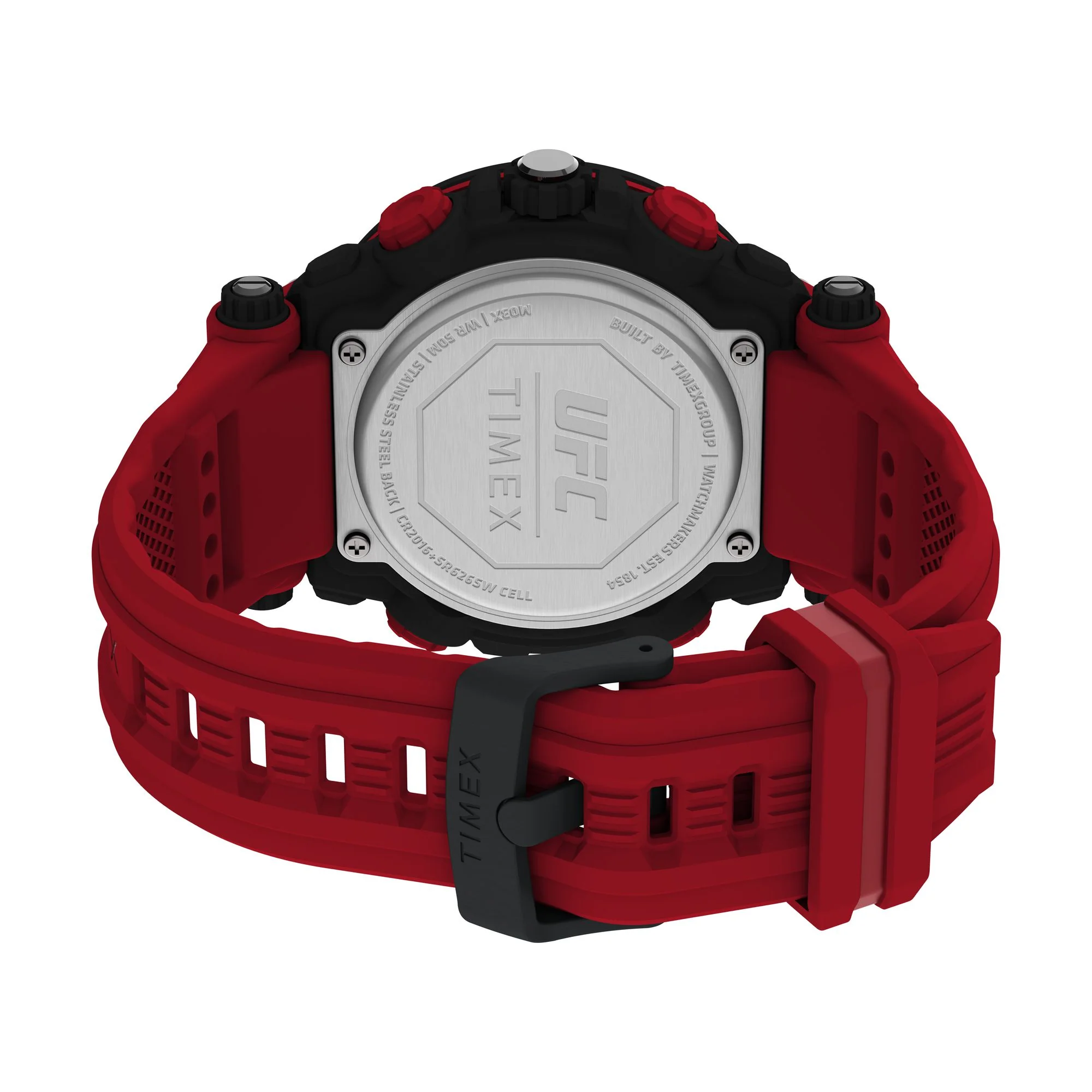 Timex UFC Strength Men Black Round Analog-Digital Watch - TW5M530000D - Image 5