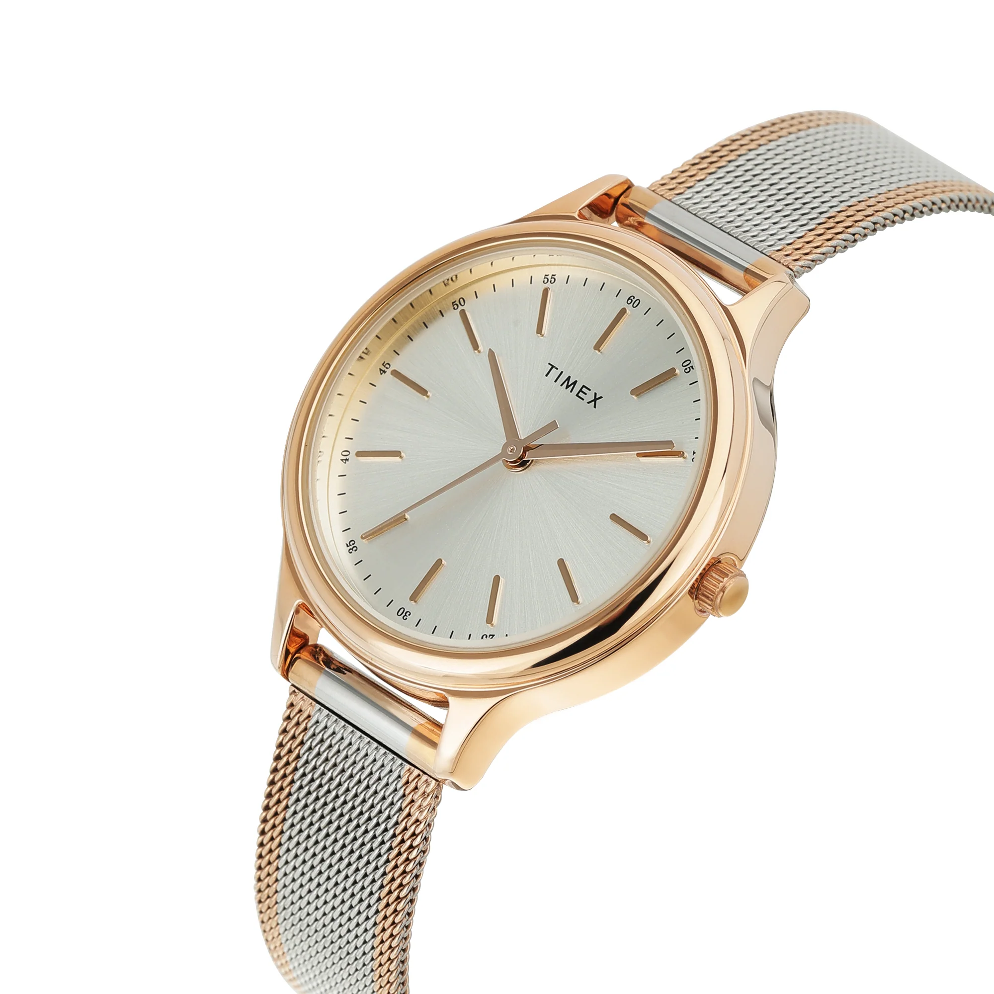 TIMEX Unisex Beige Round Dial Analog Pair Watch - TW00ZR513 - Image 3